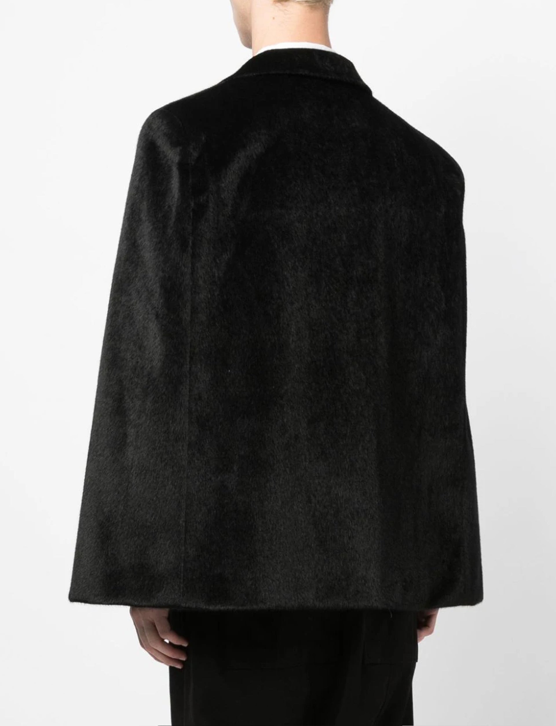 COMME DES GARÇONS HOMME PLUS BLACK CAPE-JACKET