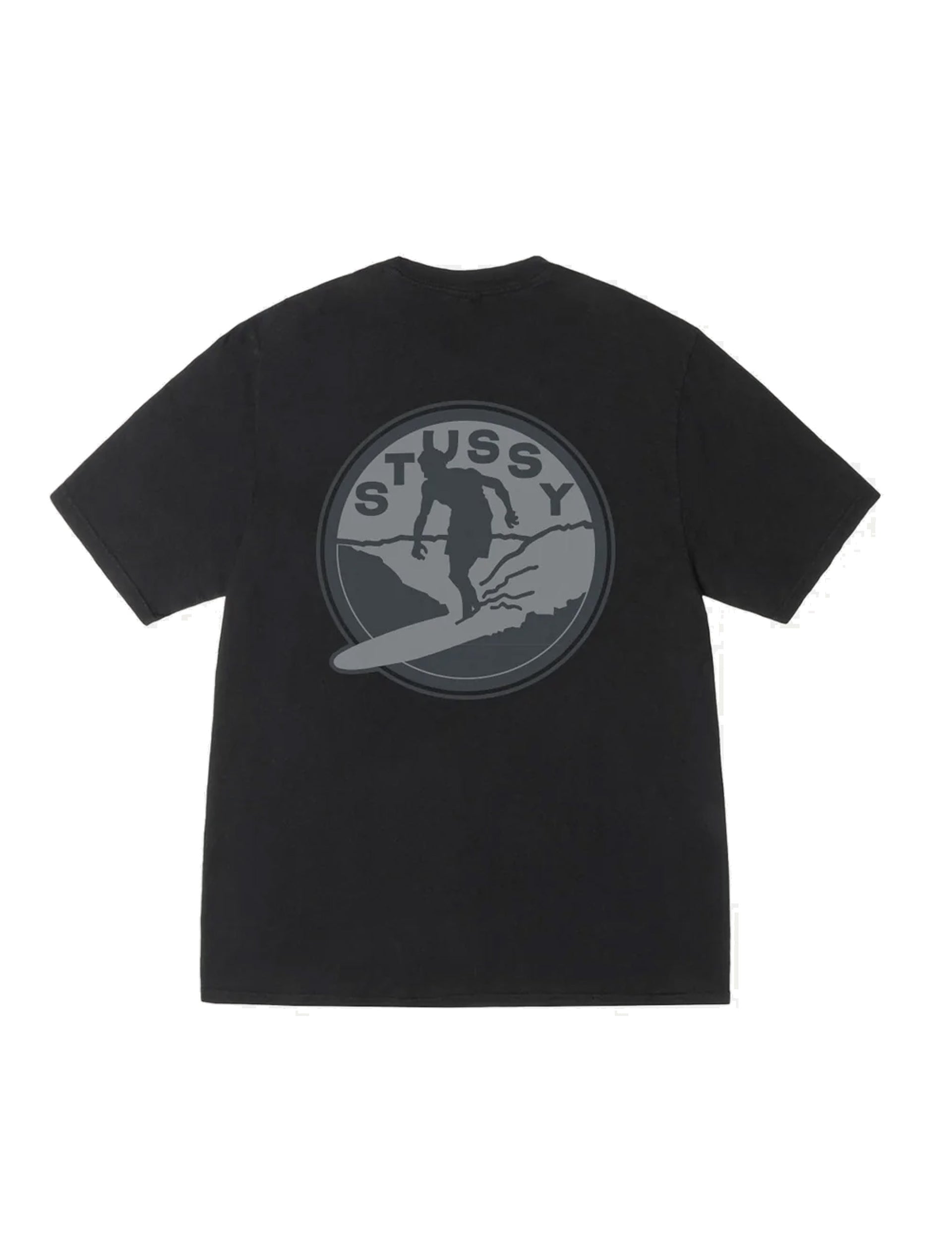 STÜSSY Surf Club Pig. Dyed Tee BLACK