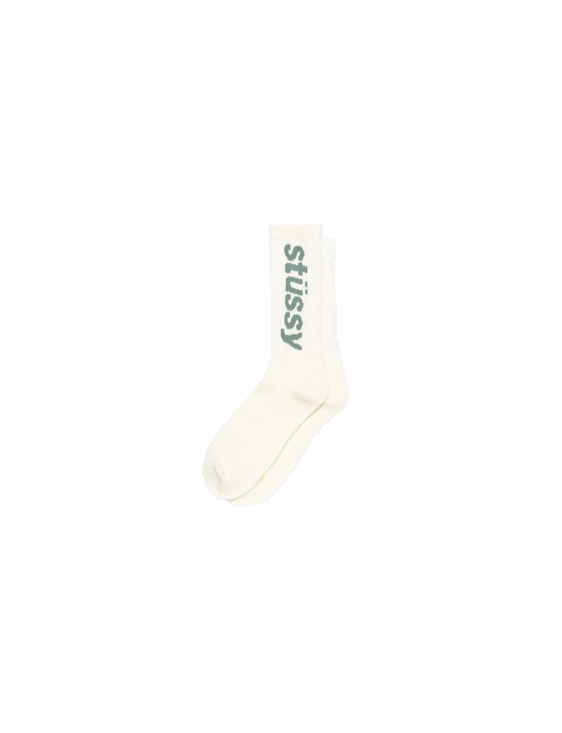 STÜSSY HELVETICA CREW SOCKS CHIFFON