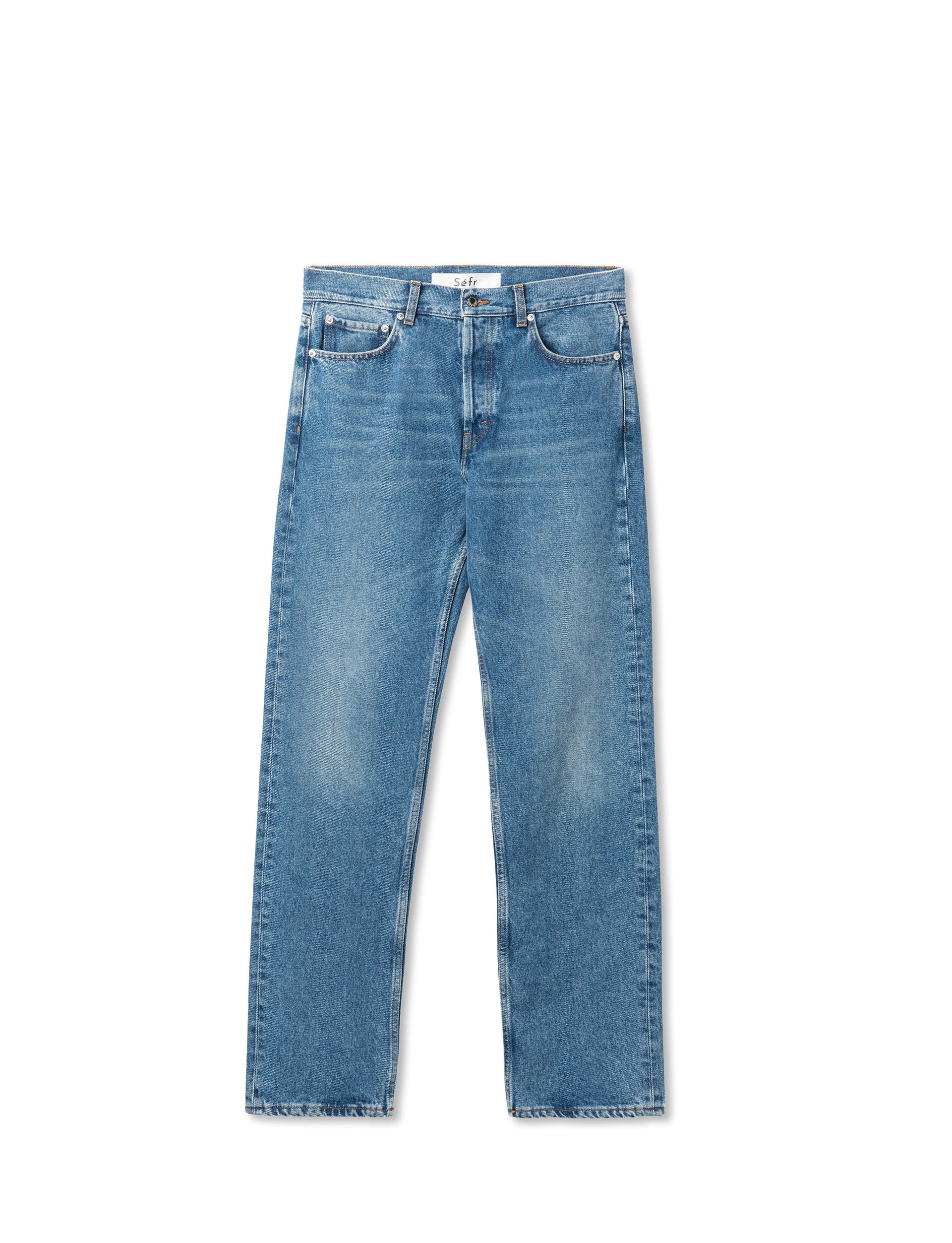 SÉFR STRAIHT CUT JEANS WORN WASH