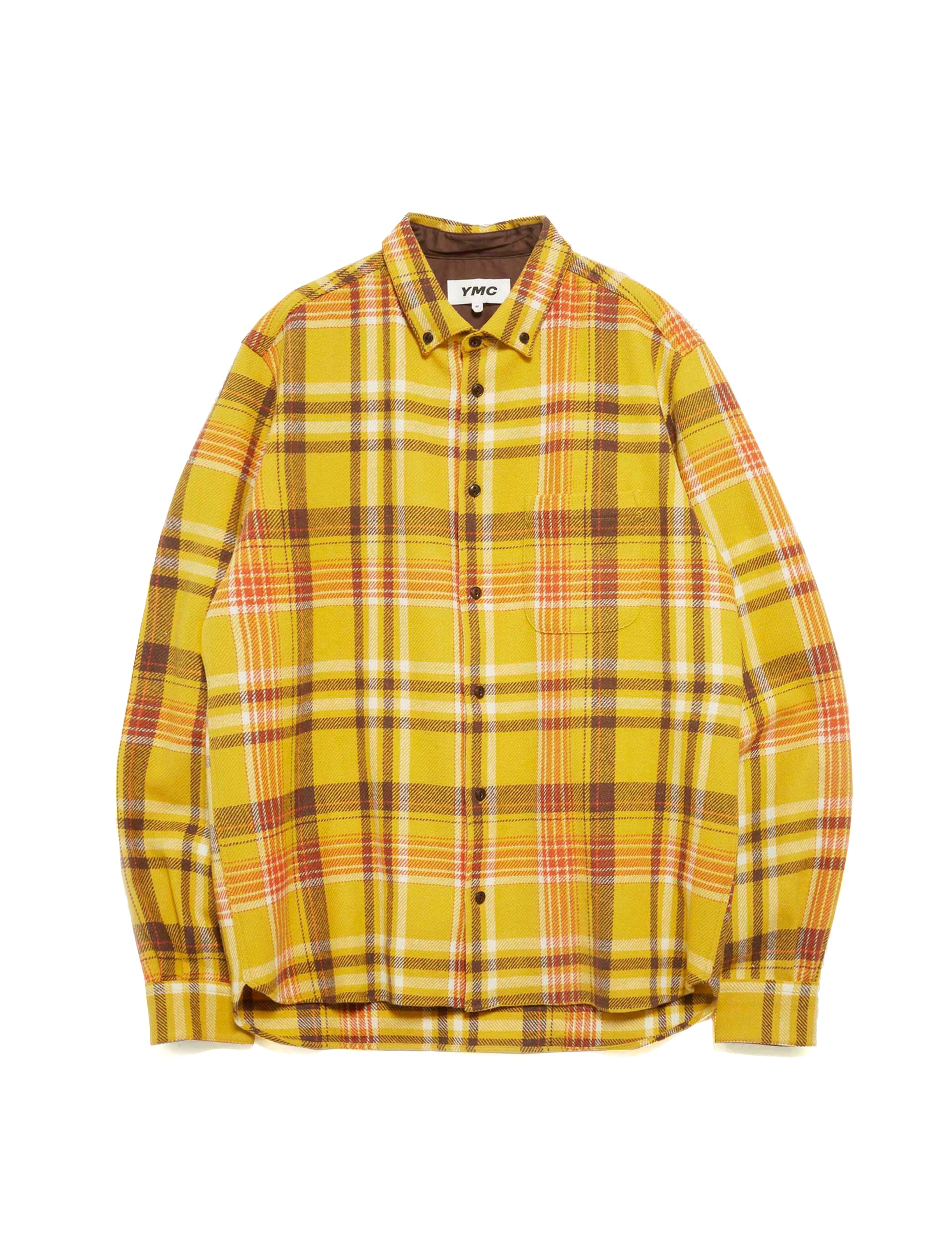 YMC DEAN SHIRT YELLOW MULTI