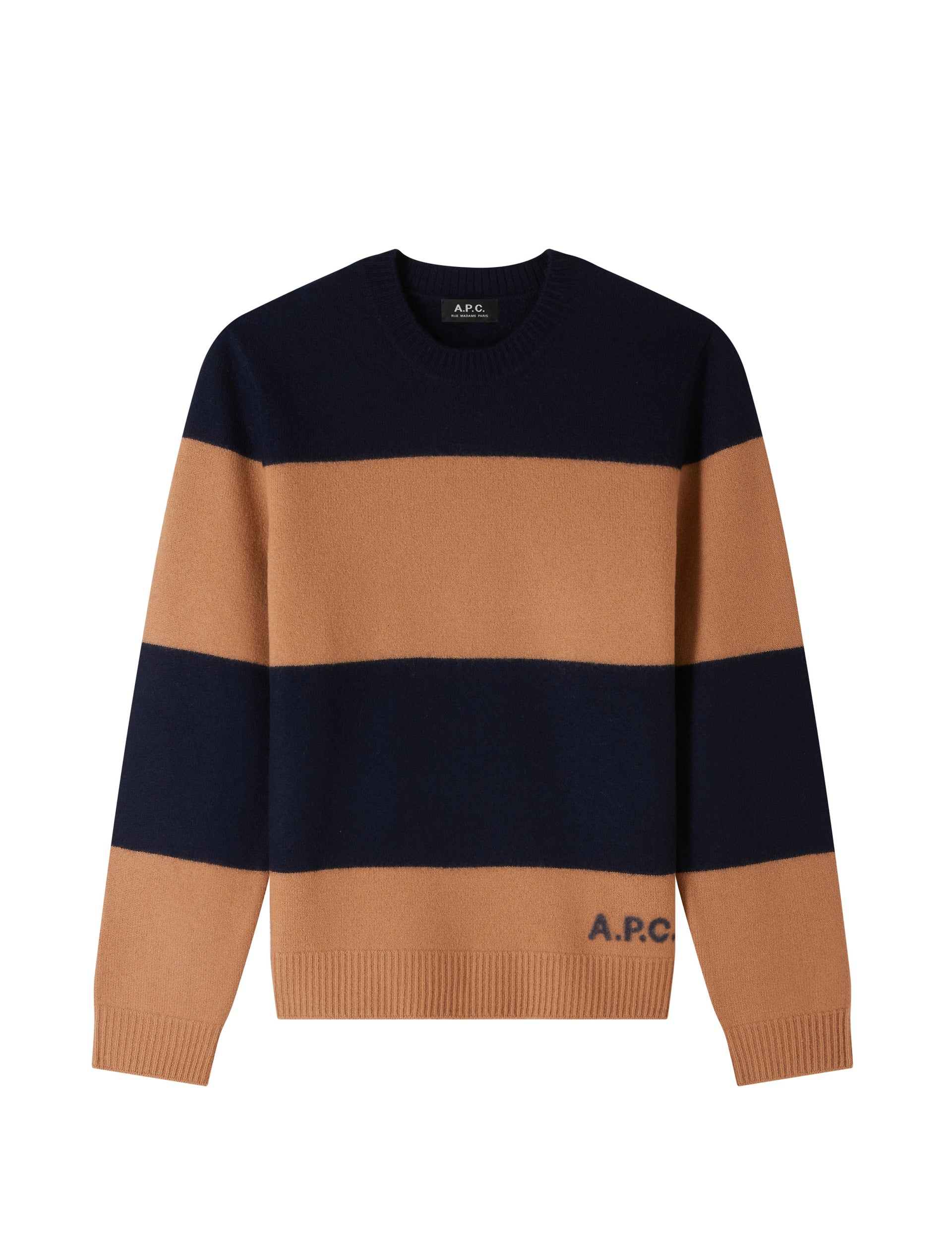 A.P.C. PULL EDWARDO DARK NAVY ECRU