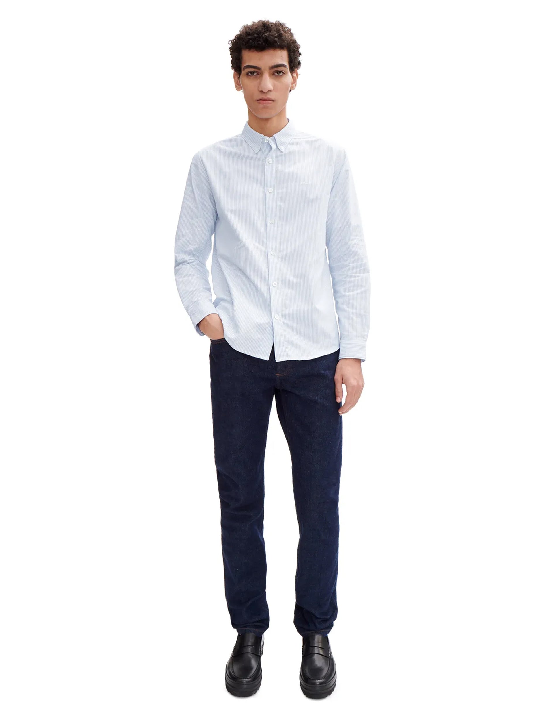 A.P.C. CHEMISE GREG BLUE