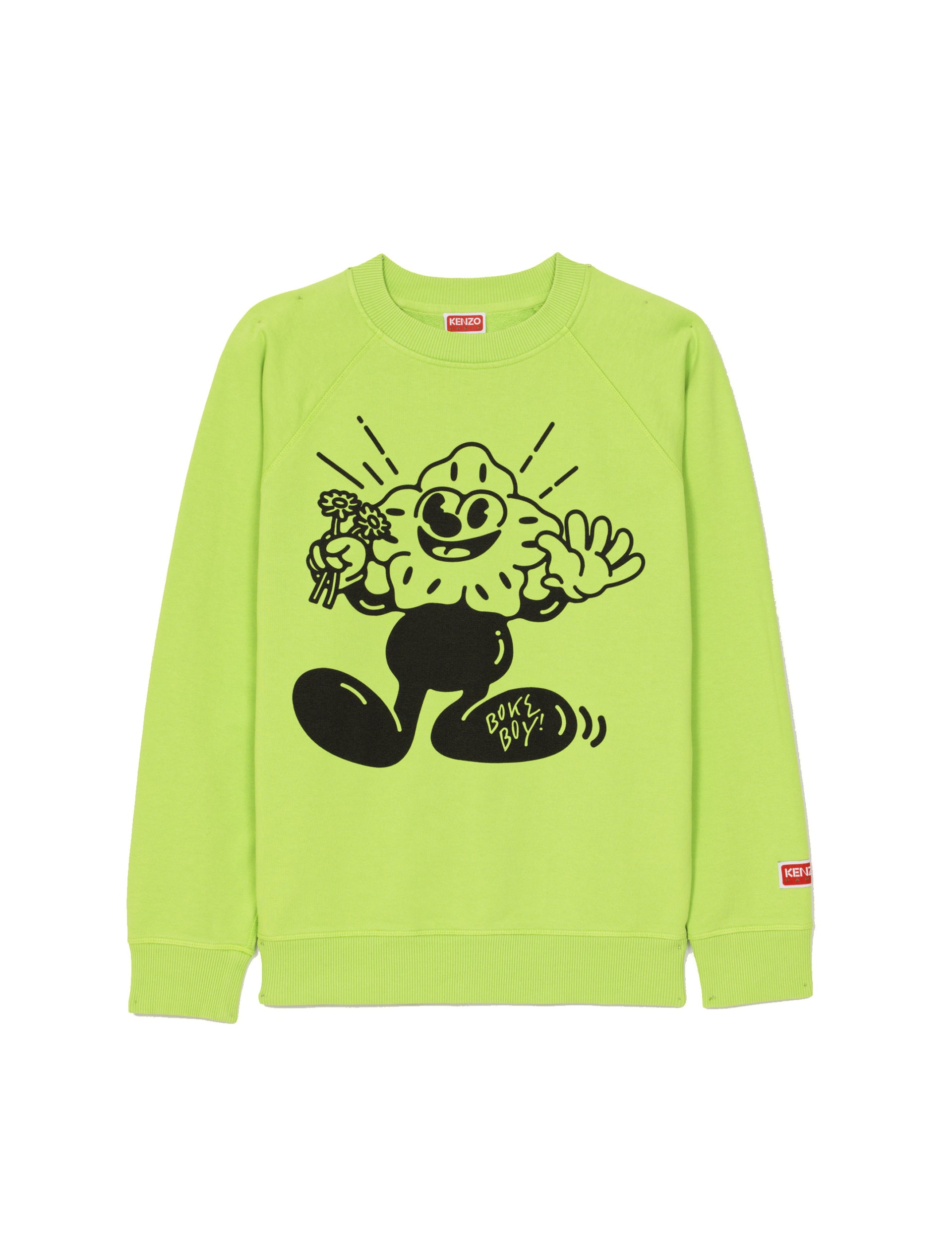 KENZO BOKE BOY SLIM SWEATSHIRT GREEN