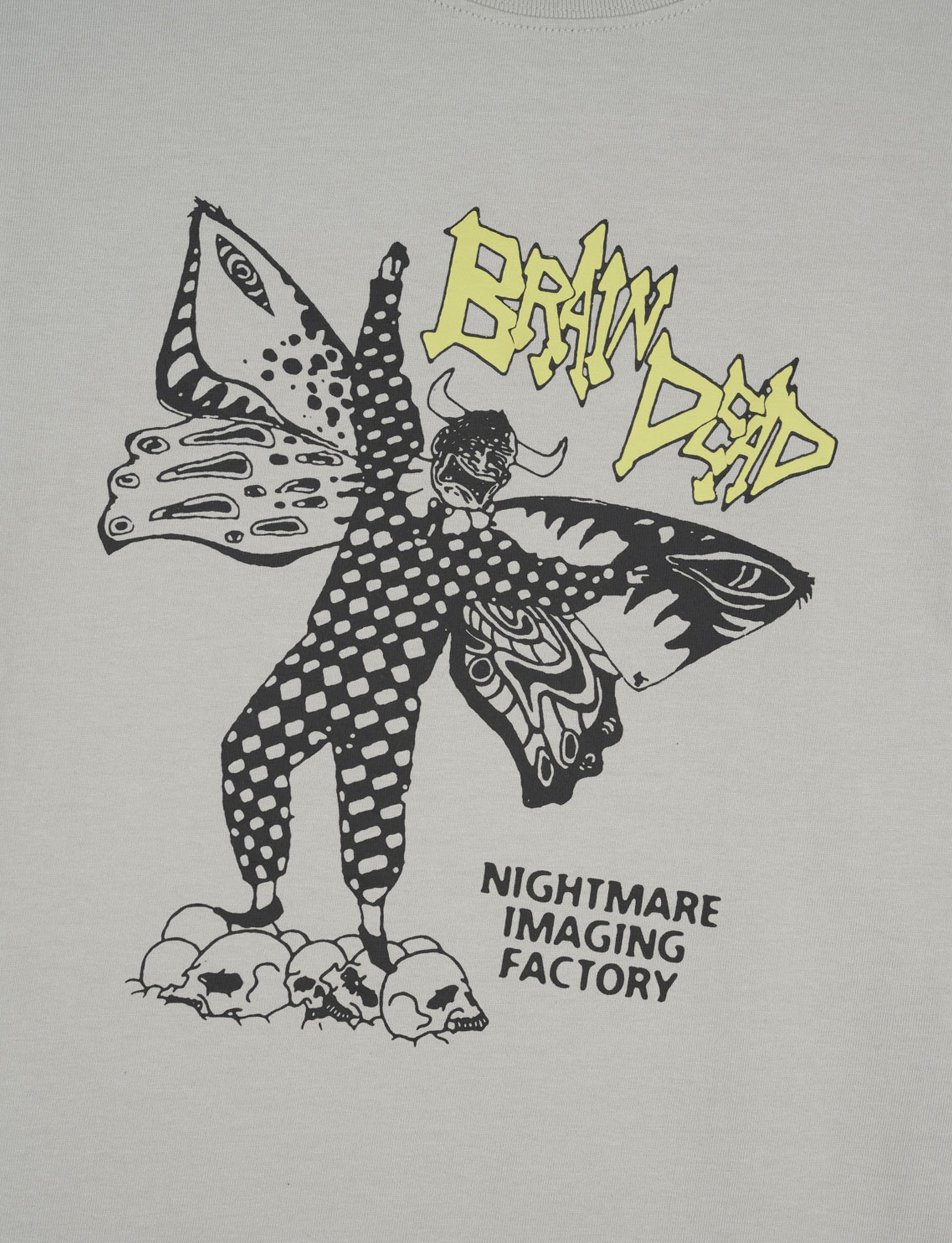 BRAIN DEAD NIGHTMARE FACTORY T-SHIRT - CEMENT