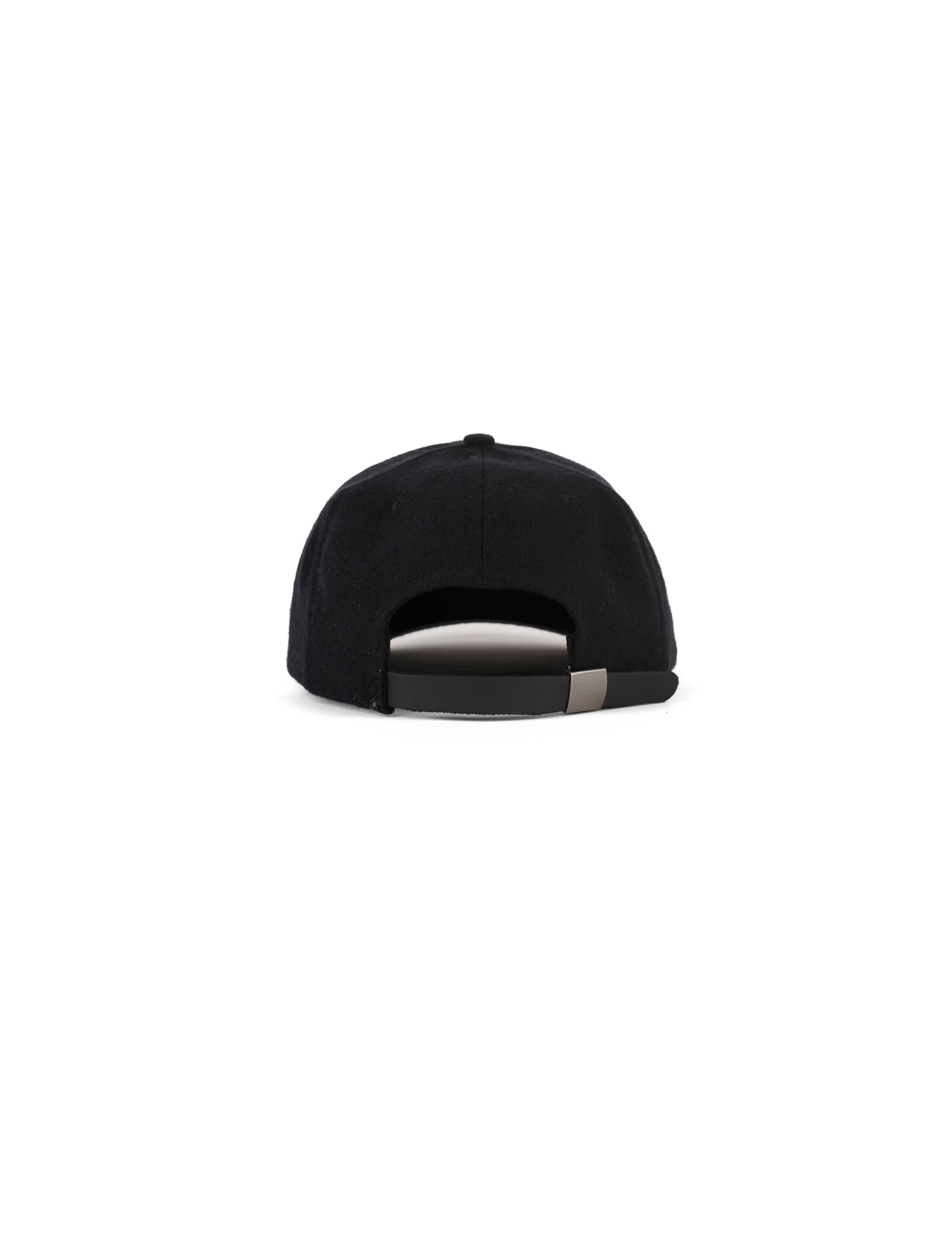 Brain Dead Wool Flannel LA Logo Head 6 Panel Hat - Black