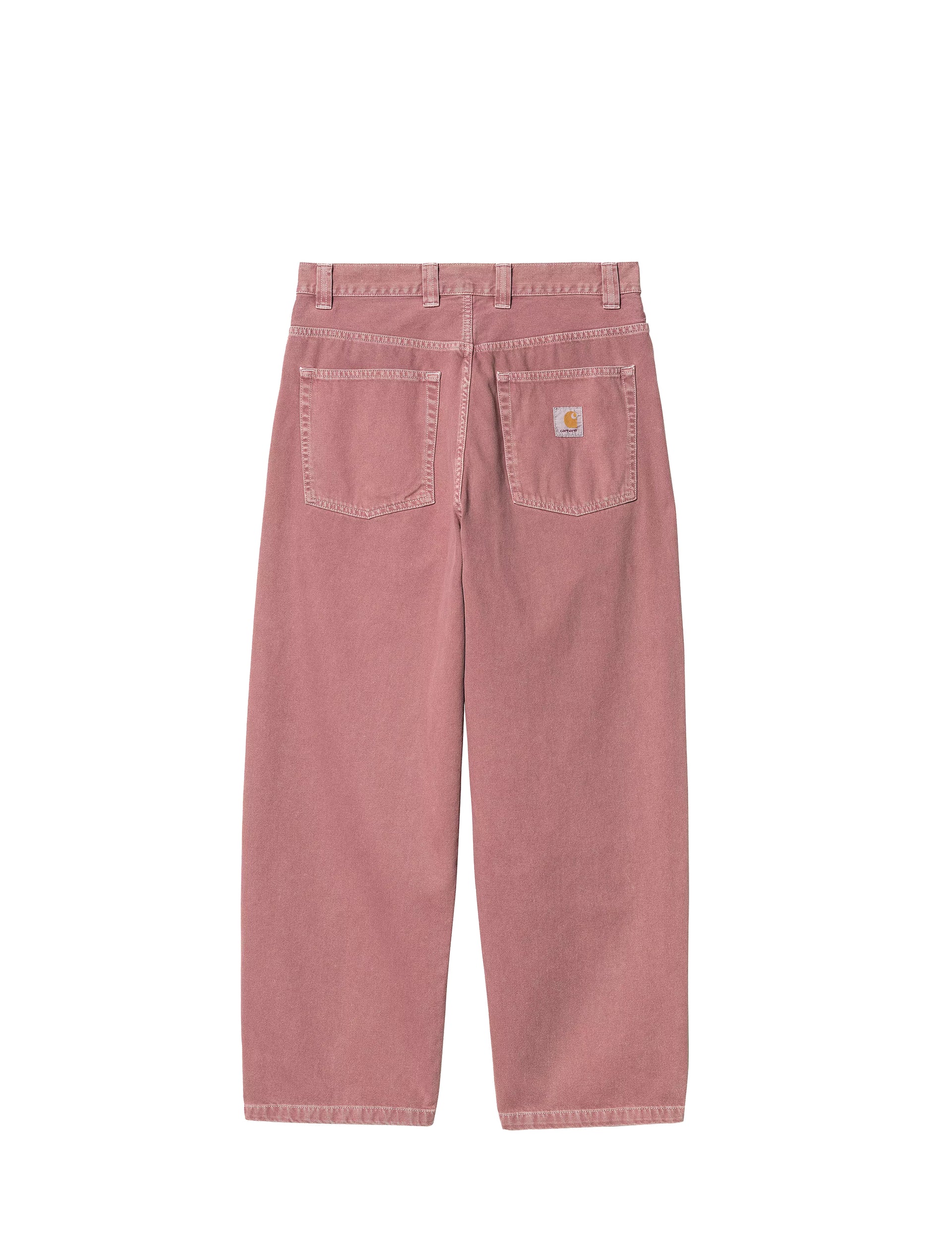 CARHARTT WIP Brandon Pant Cotton Clark Twill Dusky Pink stone dyed