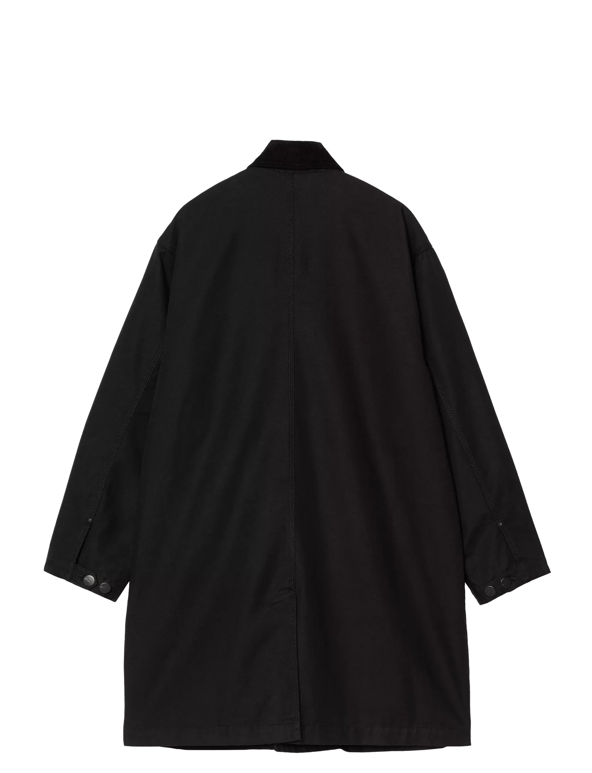 CARHARTT WIP Webster Coat Black / Black, Rinsed