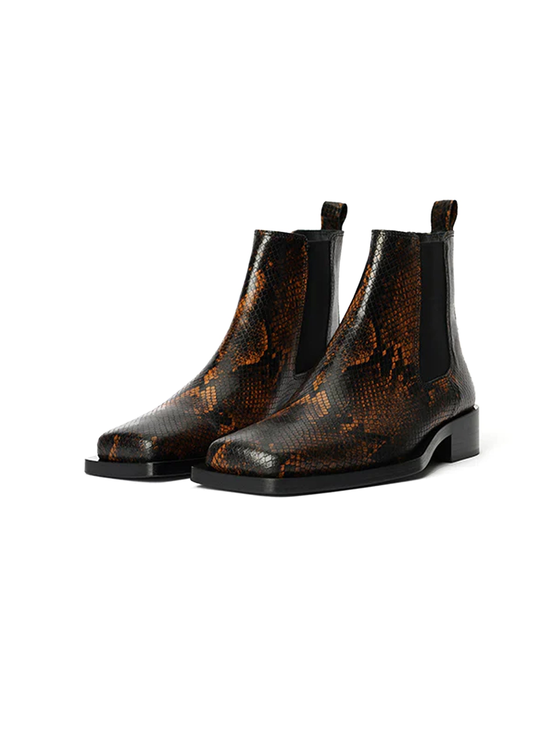 CMMN SWDN Rick Snake Boots BROWN