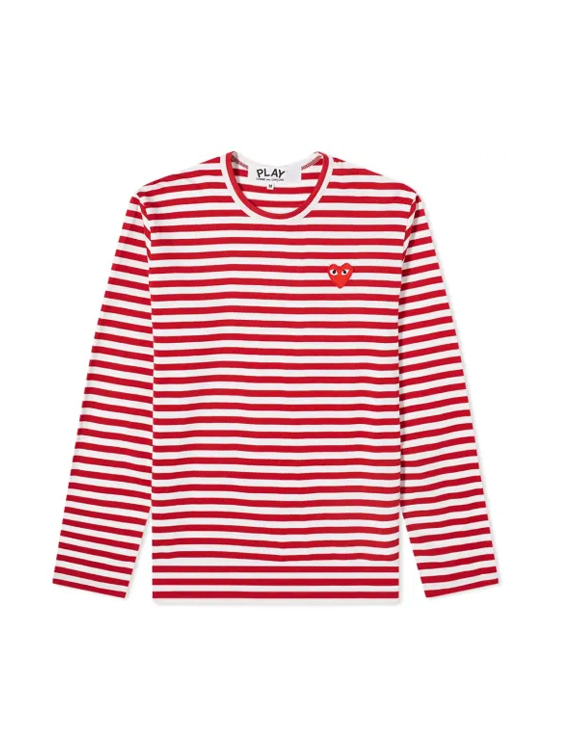 COMME DES GARÇONS PLAY MEN RED STRIPES