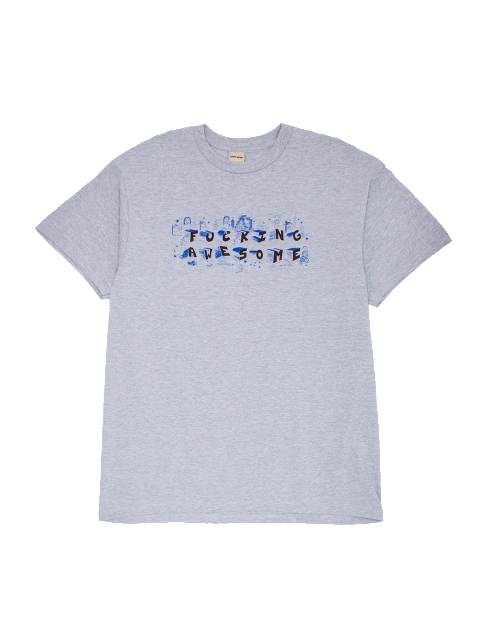 Fucking Awesome Screwball Loco Short Sleeve Tee GREY