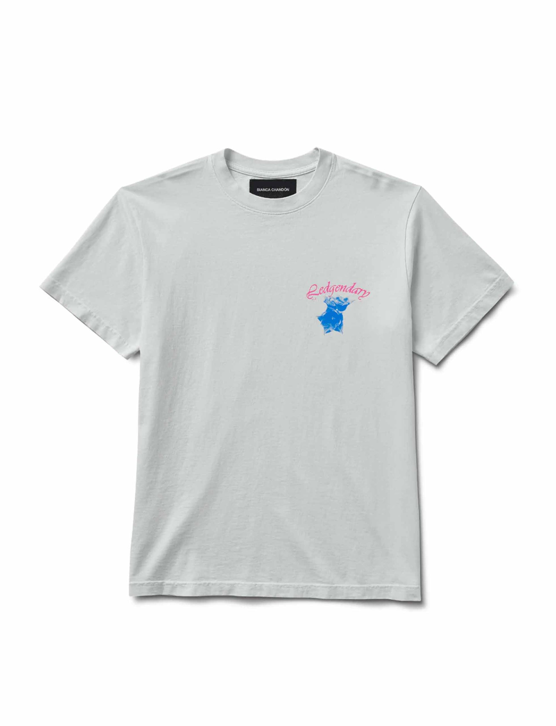 BIANCA CHANDÔN HOUSE OF BIANCA FLORAL T-SHIRT - PALE BLUE