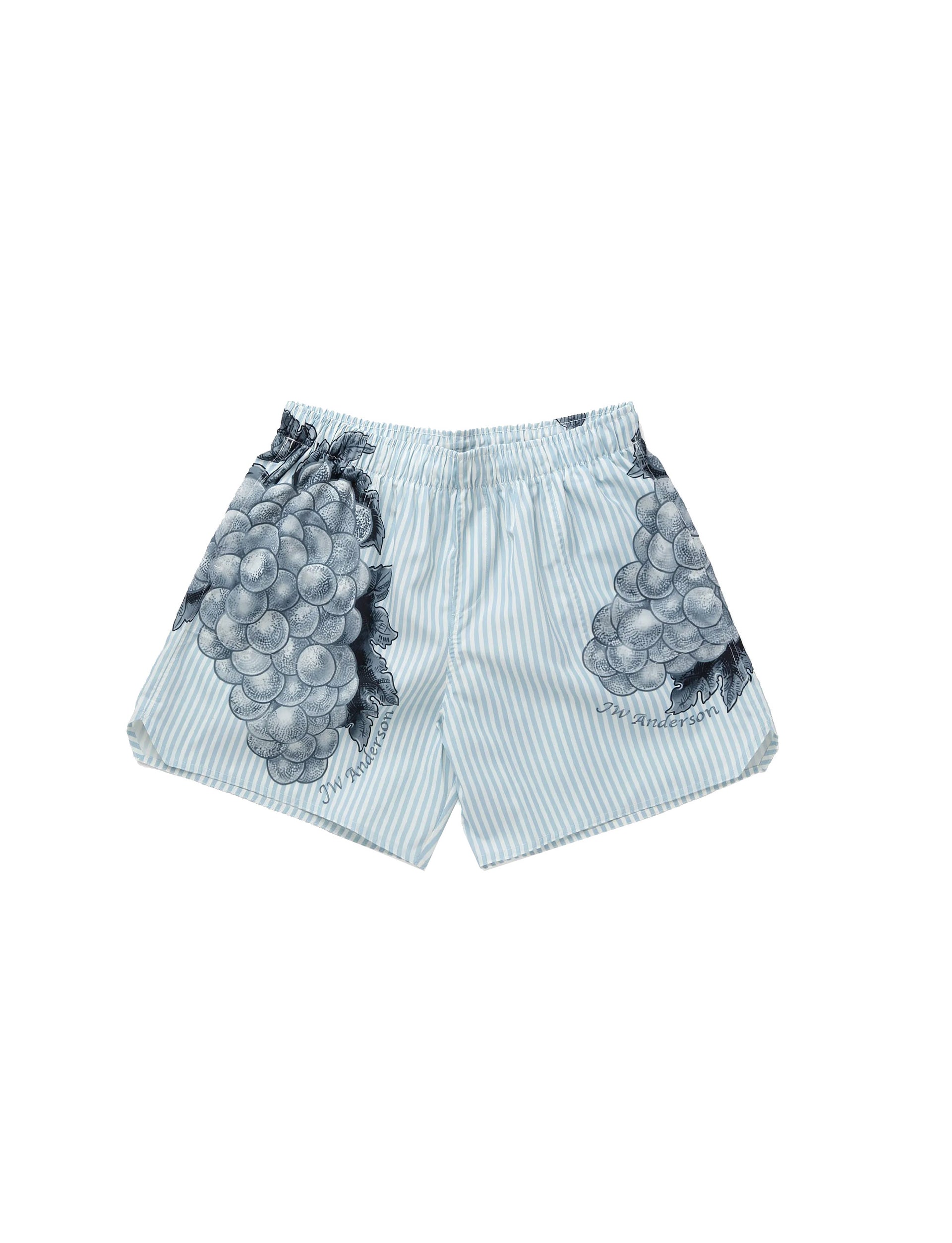 JW ANDERSON GRAPE SWIM SHORTS LIGHT BLUE