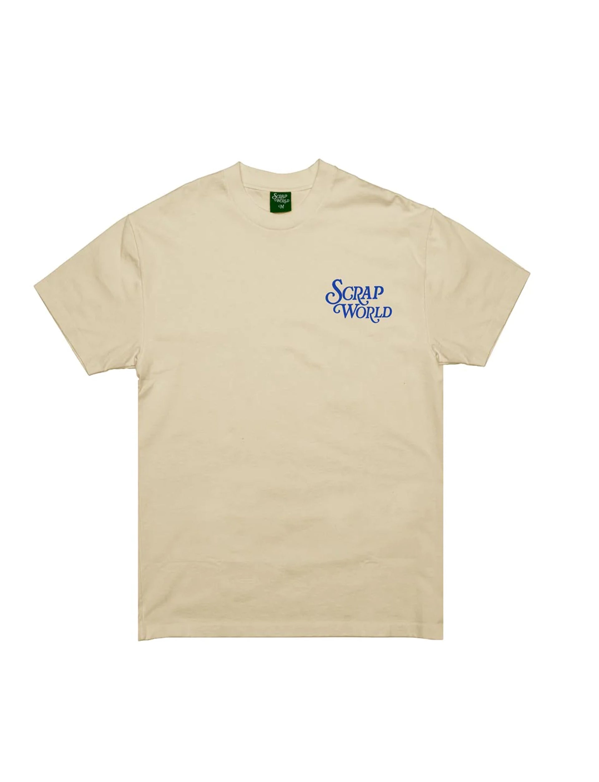 SCRAP WORLD LOGO TEE BEIGE