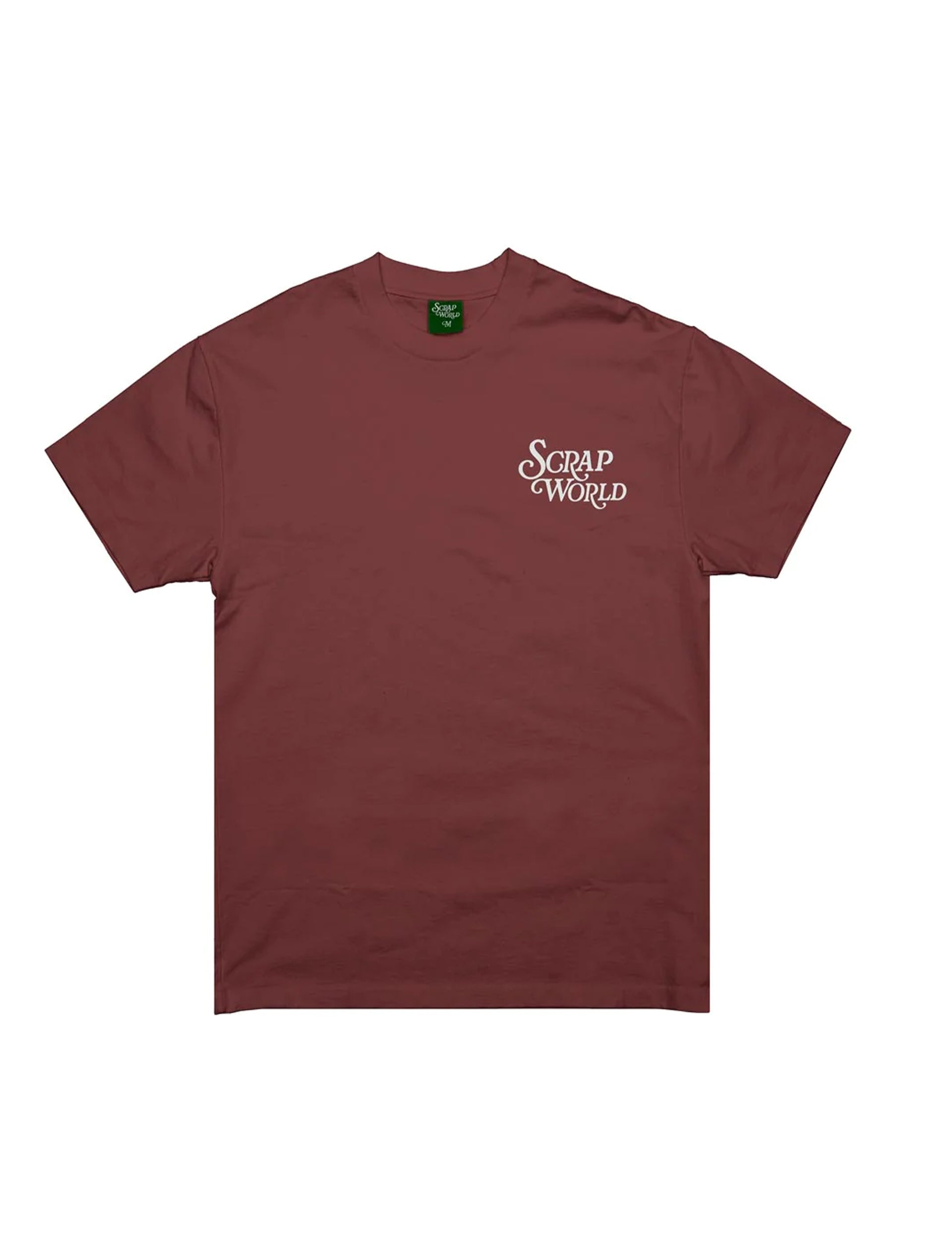 SCRAP WORLD LOGO TEE RED