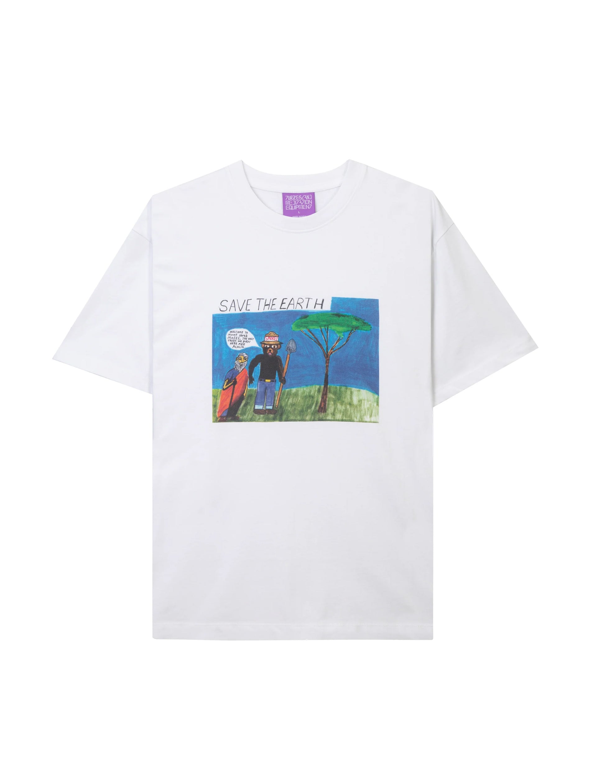 TURTLE ISLAND MEDITATION EQUIPMENT MOUNT HOREB SS TEE WHITE