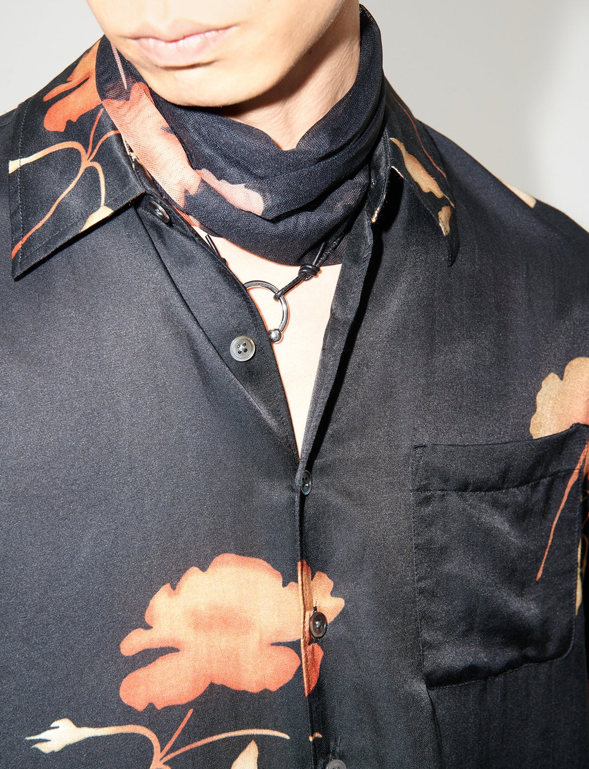 OUR LEGACY ABOVE SHIRT Nocturnal Flower Print