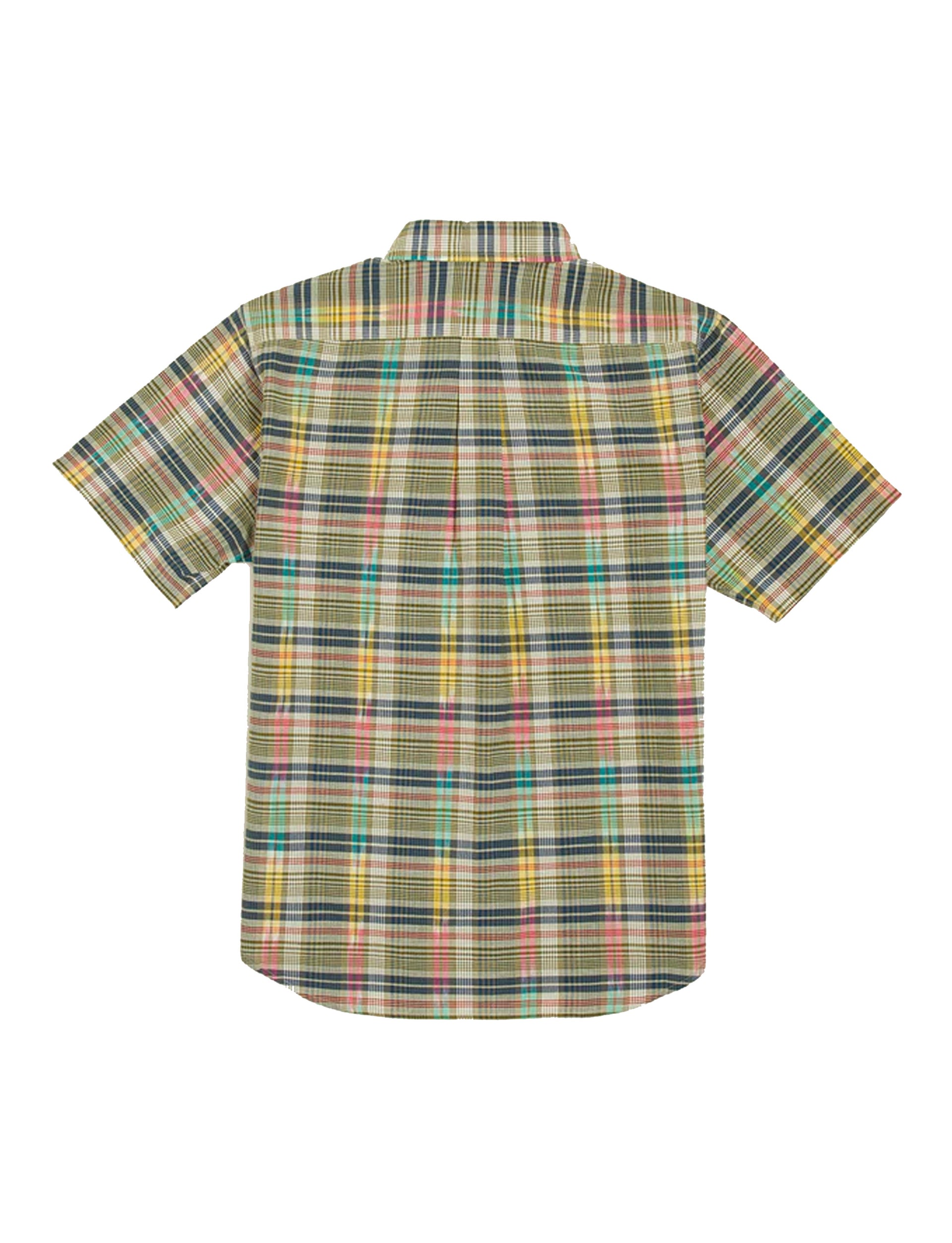 ORIGINAL MADRAS CLASSIC BUTTON DOWN COLLAR LONG SLEEVE SHIRT STANDARD IKAT MADRAS CHECK