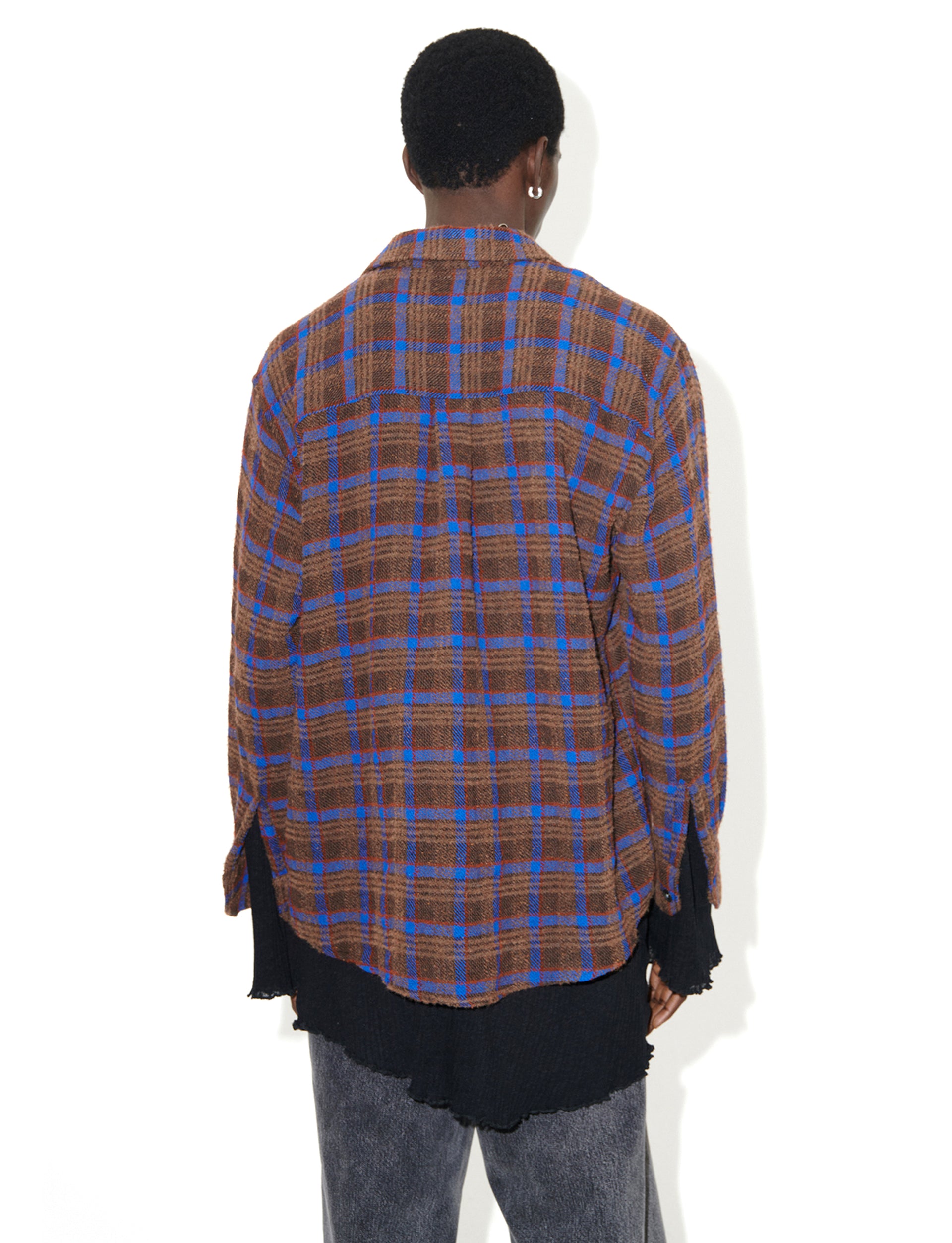 OUR LEGACY ABOVE SHIRT BROWN PANKOW CHECK