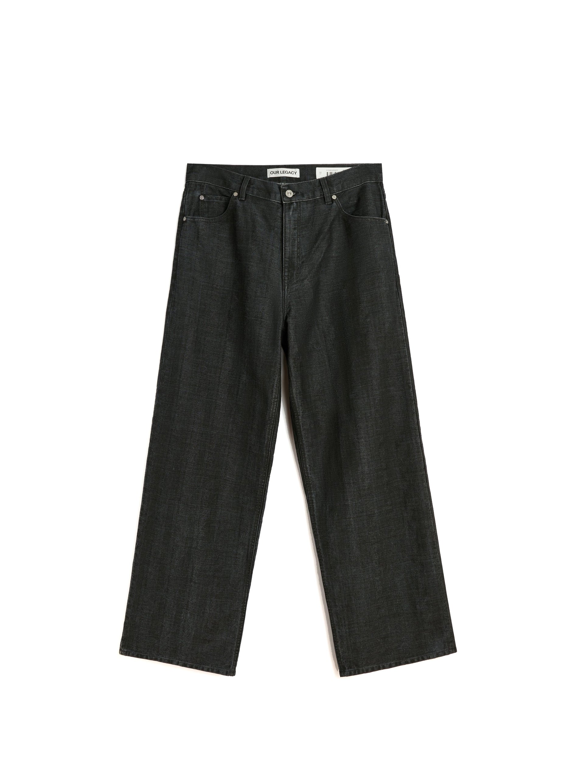 OUR LEGACY VAST CUT Black Coated Herringbone