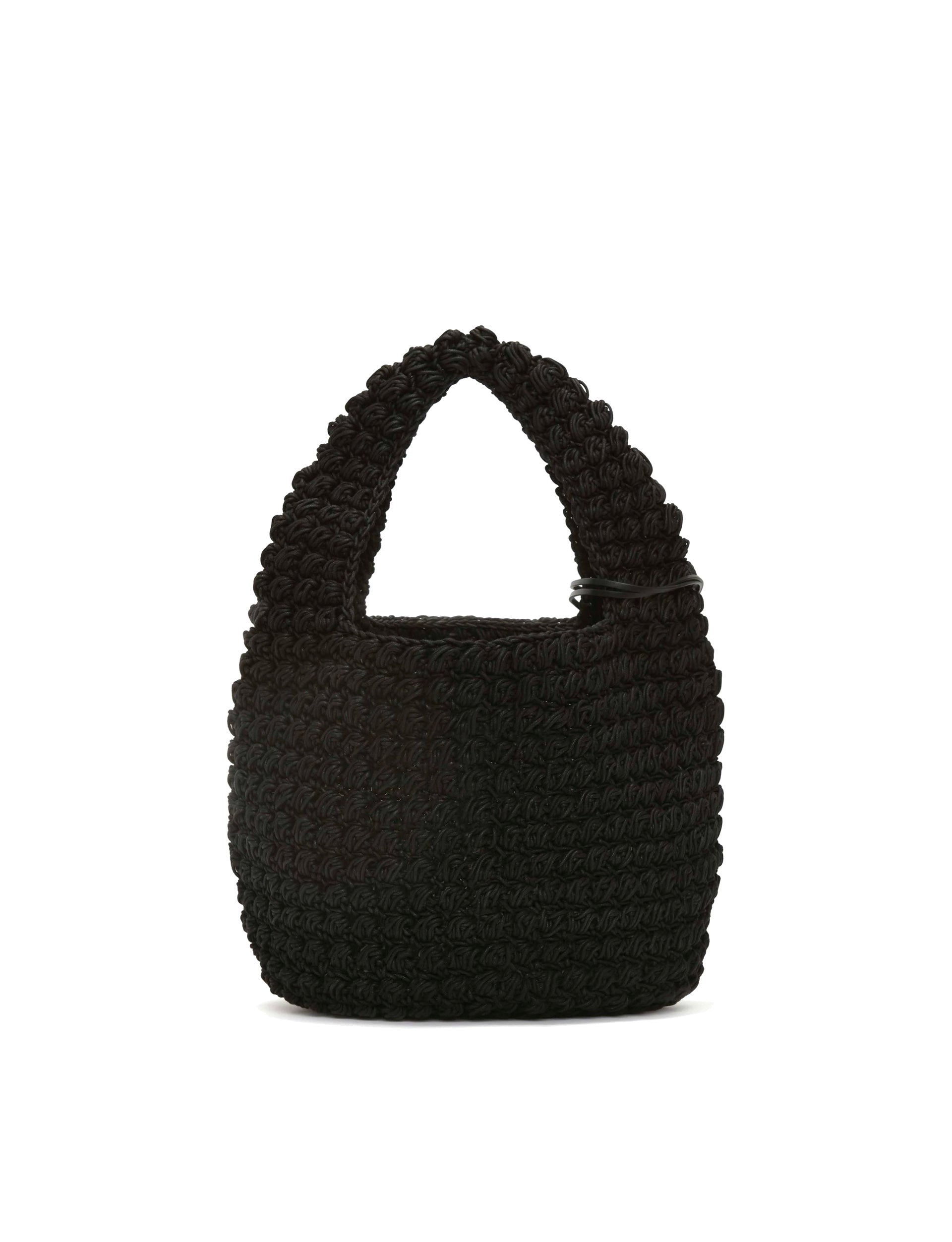 JW ANDERSON LARGE POPCORN BASKET BLACK