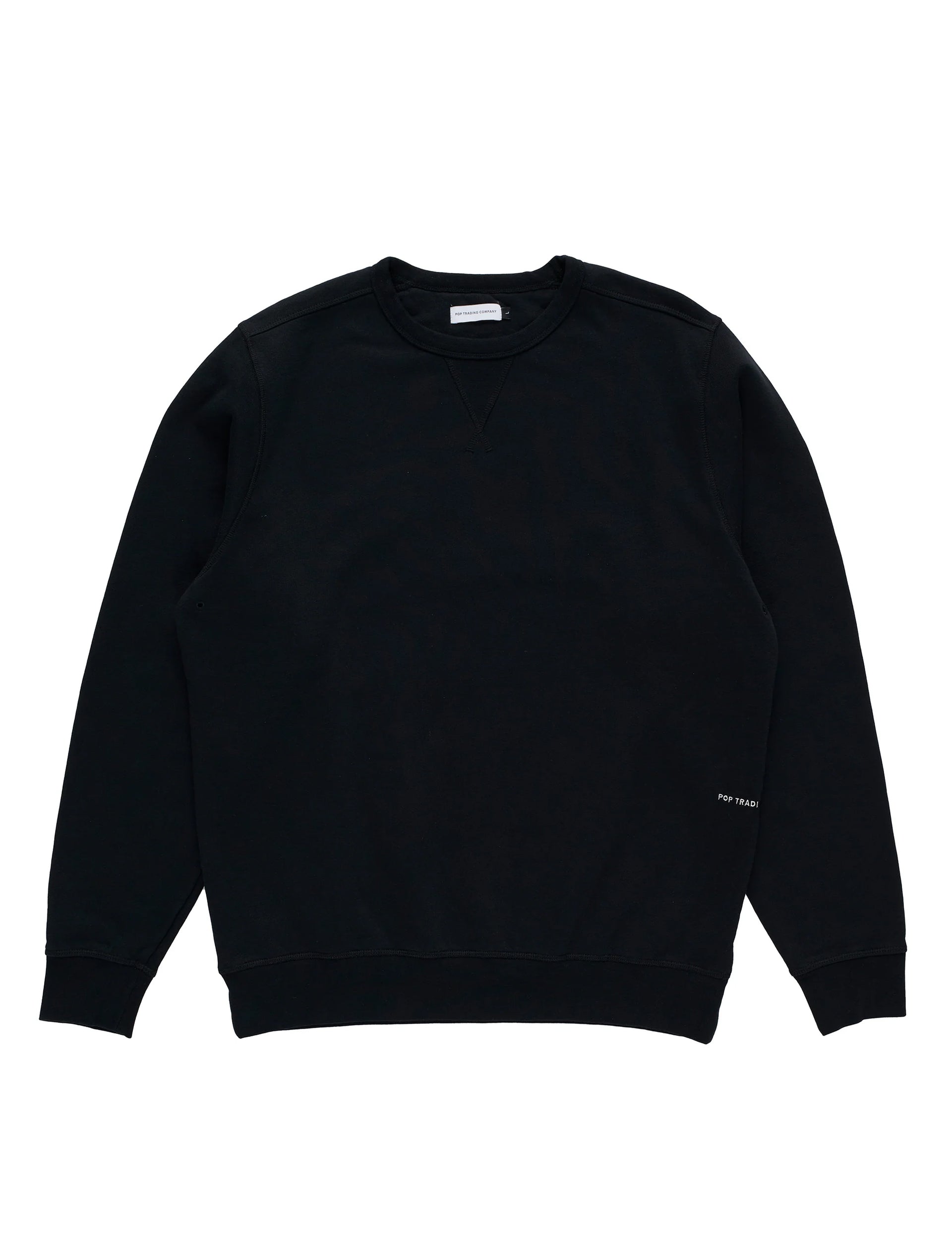 POP TRADING Pop Logo Crewneck Sweat Black/White