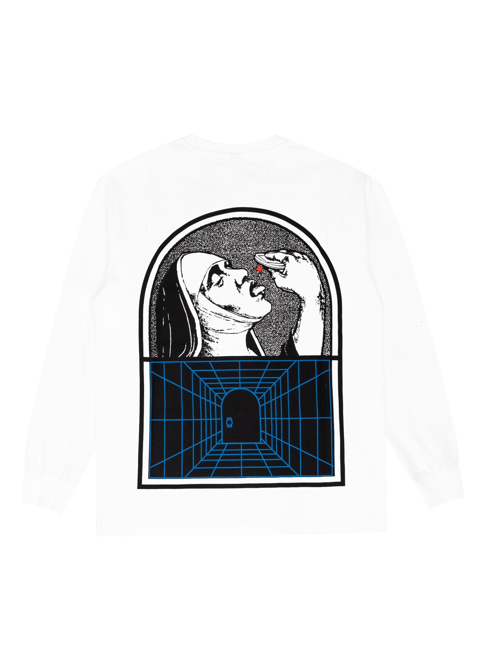 RECEPTION CLOTHING LS TEE HOLY COTTON SINGLE JERSEY WHITE