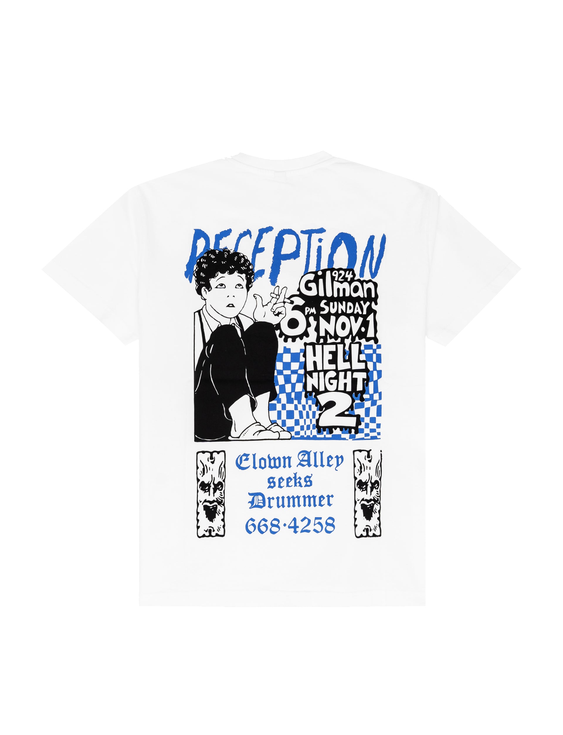 RECEPTION CLOTHING SS TEE HELL NIGHT COTTON SINGLE JERSEY