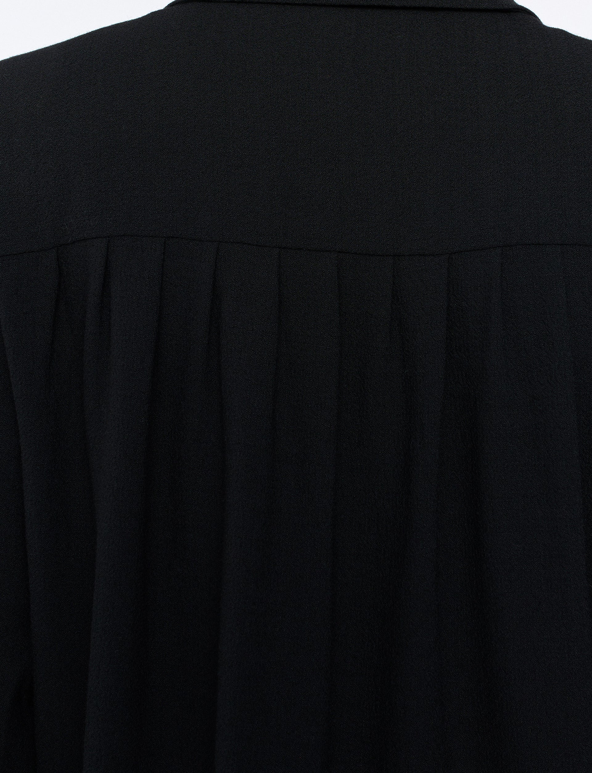 SÉFR RAMPOUA SHIRT BLACK CREPE