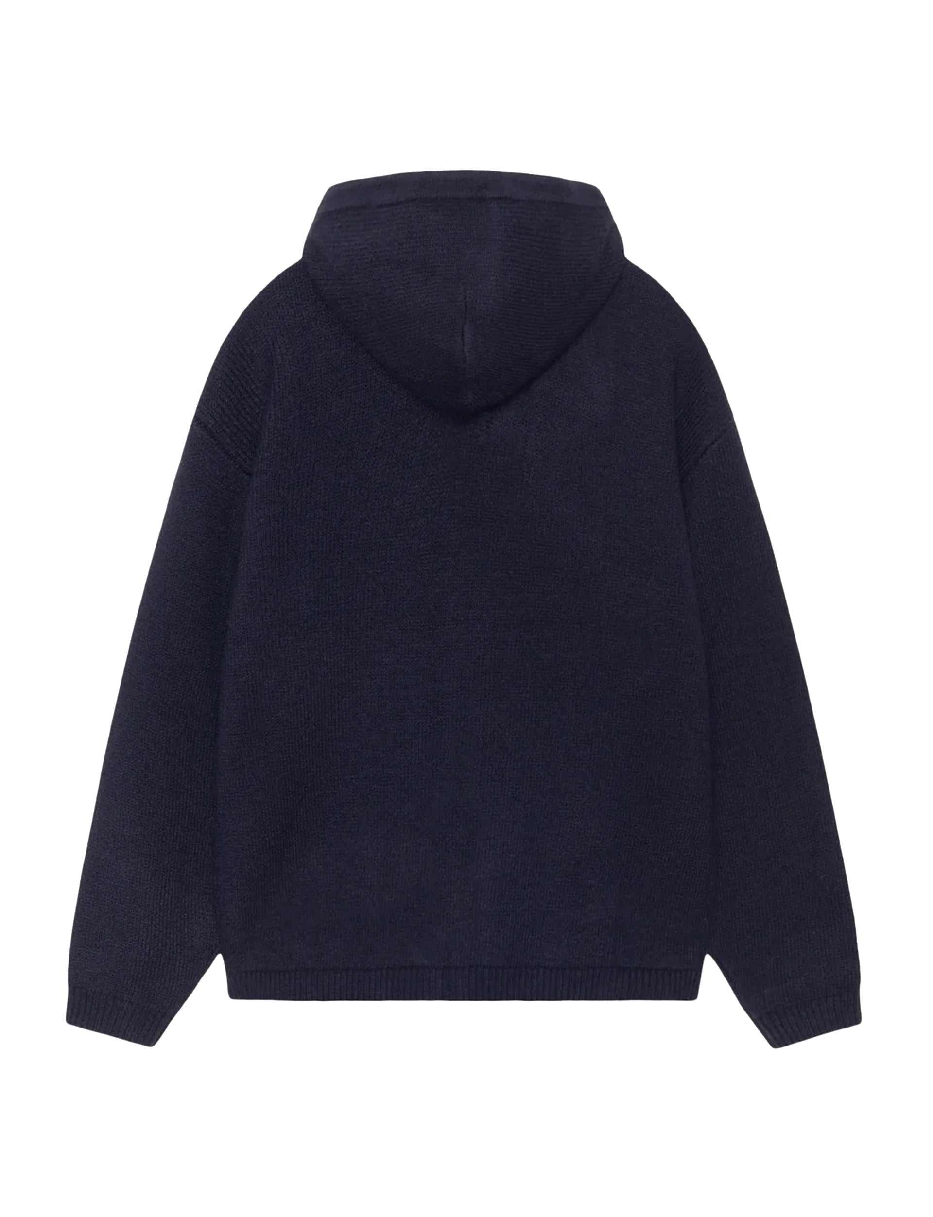 STÜSSY Zip Up Hooded Sweater NAVY