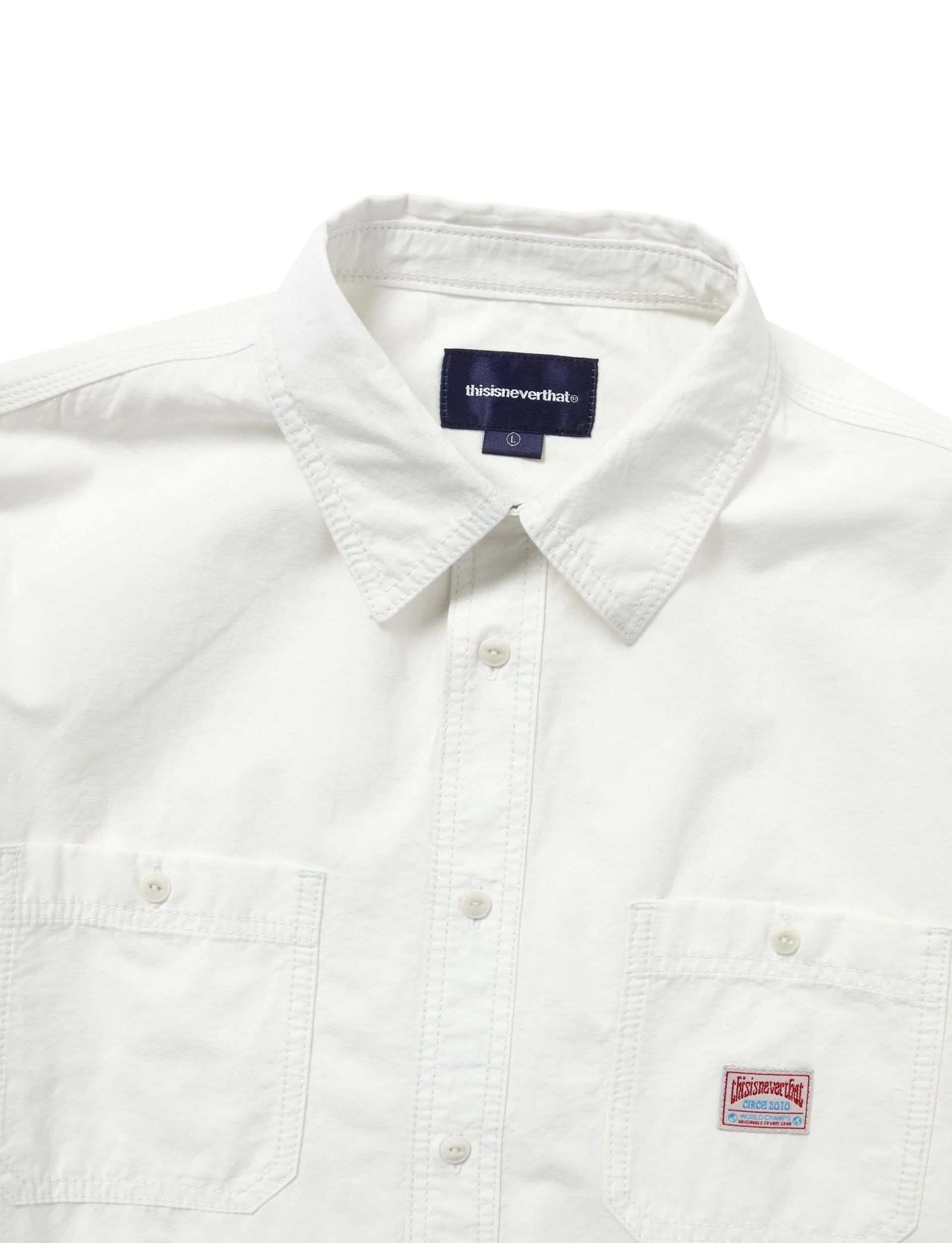 THISISNEVERTHAT Chambray Shirt White