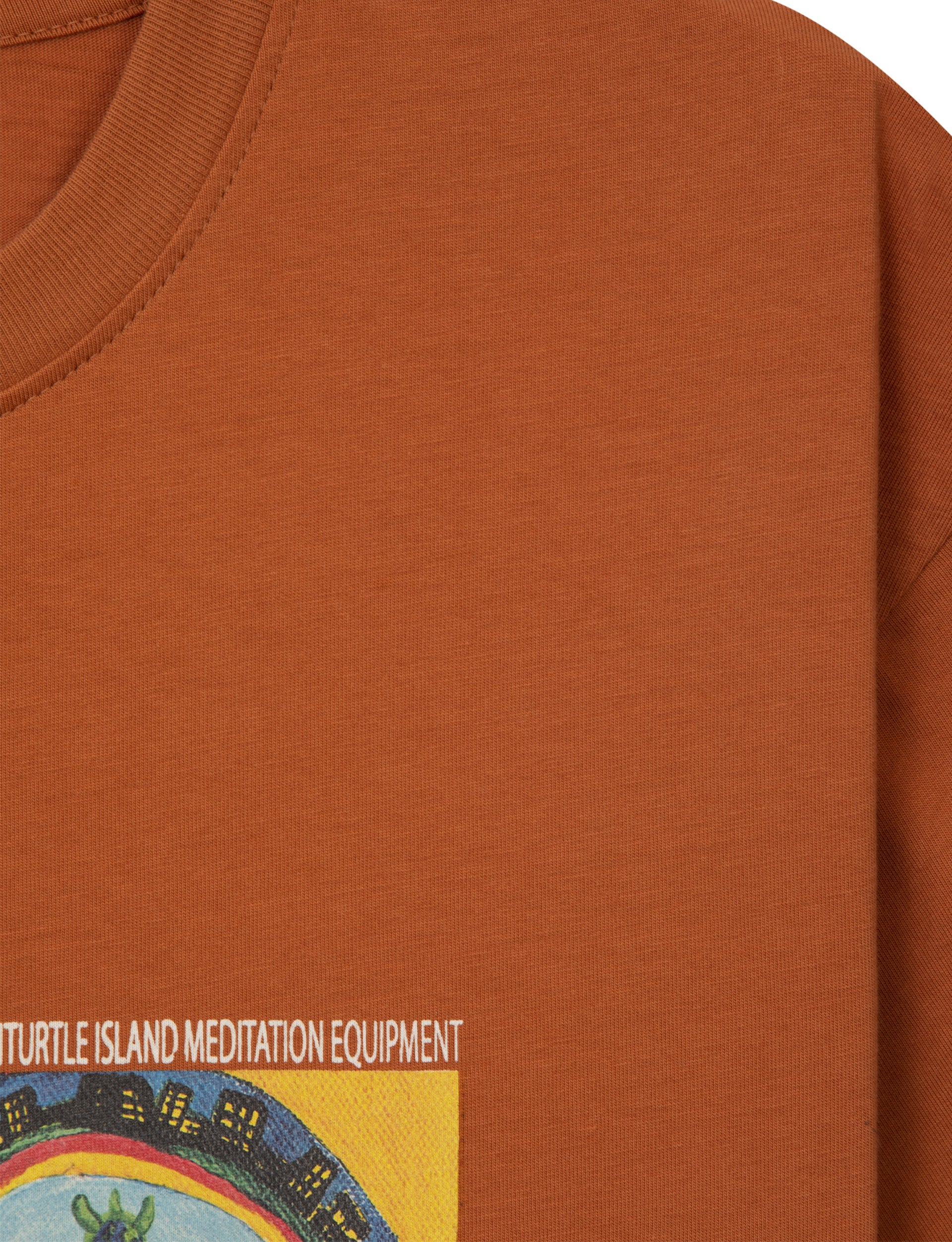 TURTLE ISLAND MEDITATION OVERTIME SS TEE RUST