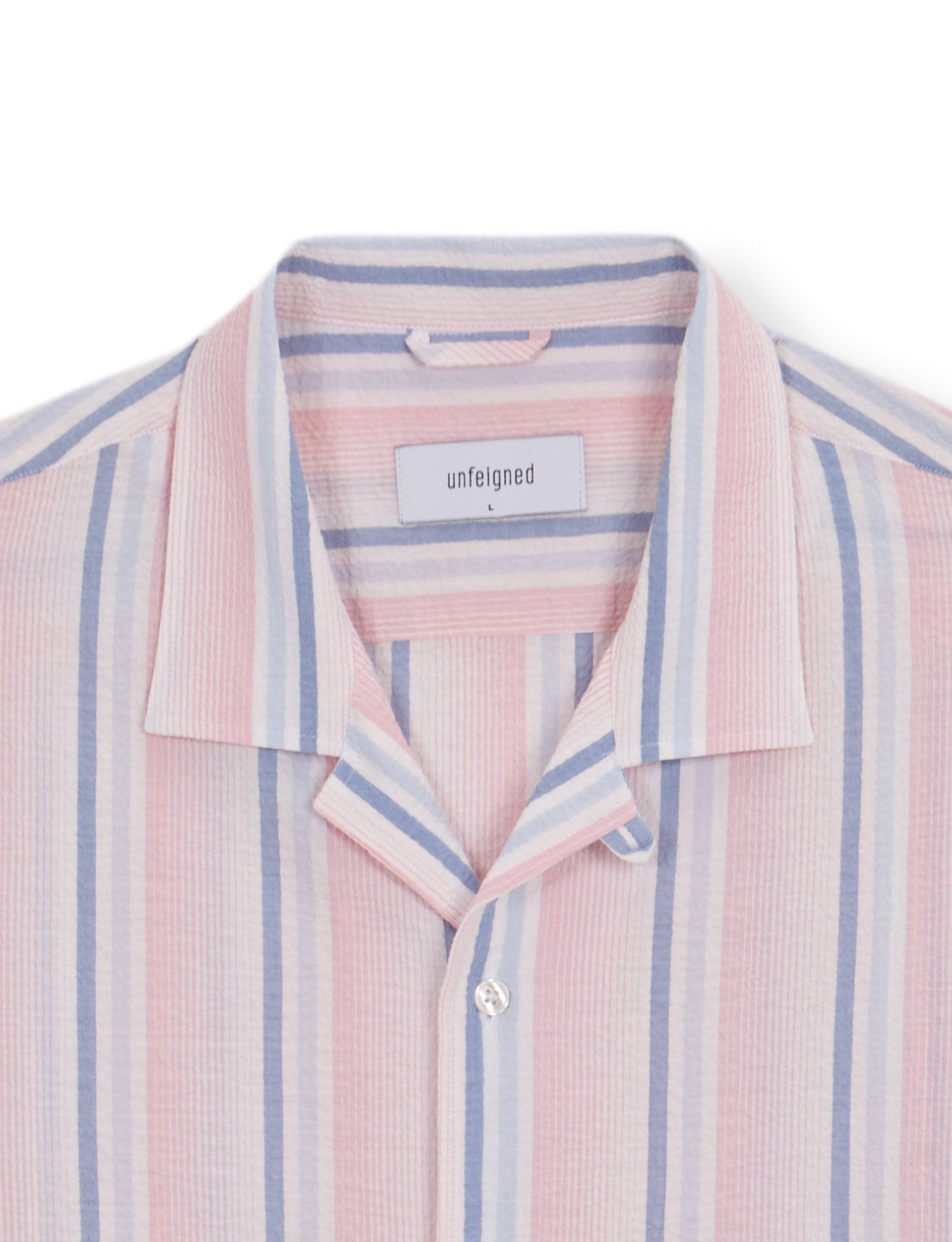 UNFEIGNED X MINISHOPMADRID SEERSUCKER SHIRT PINK