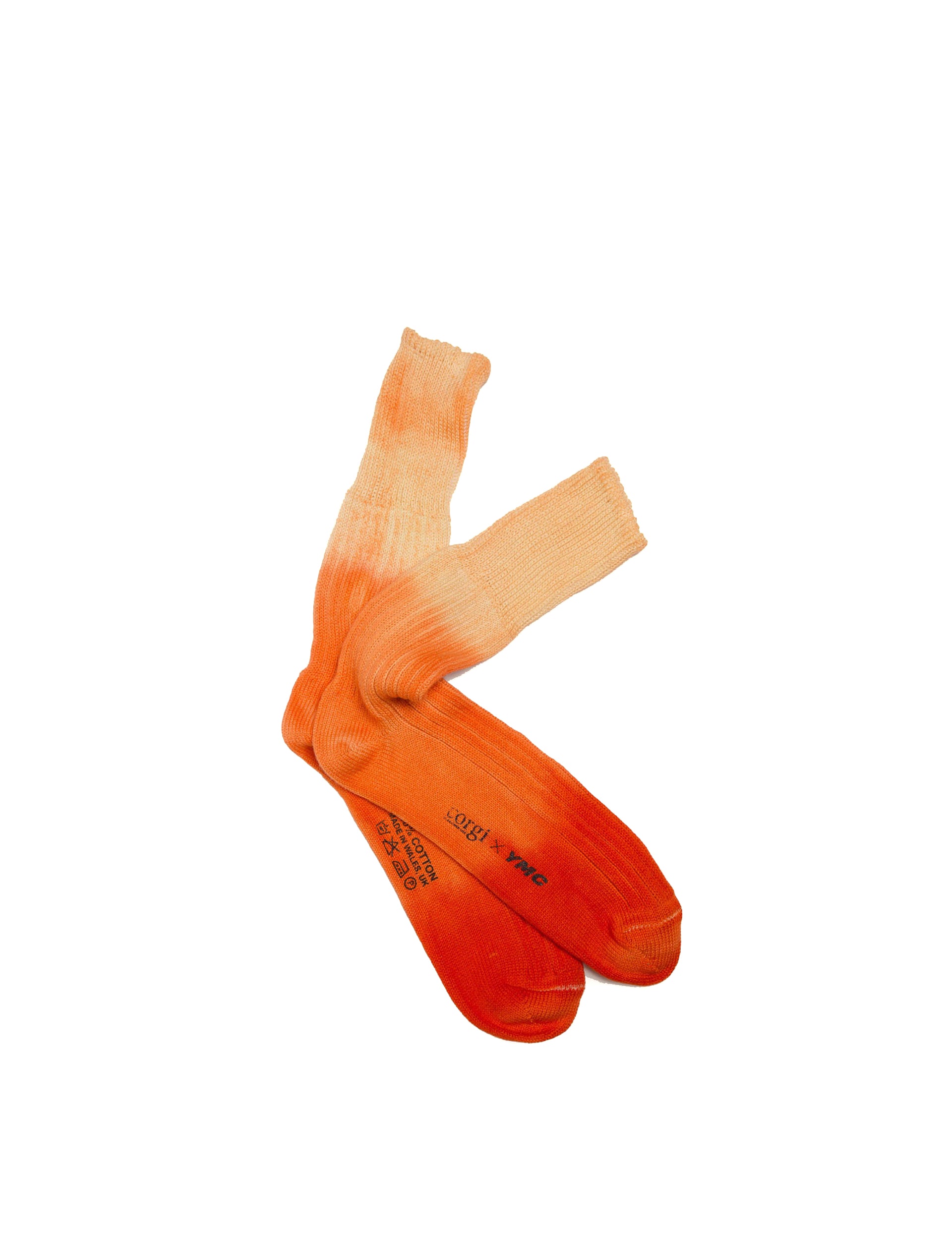 YMC DIP DYE SOCK ORANGE