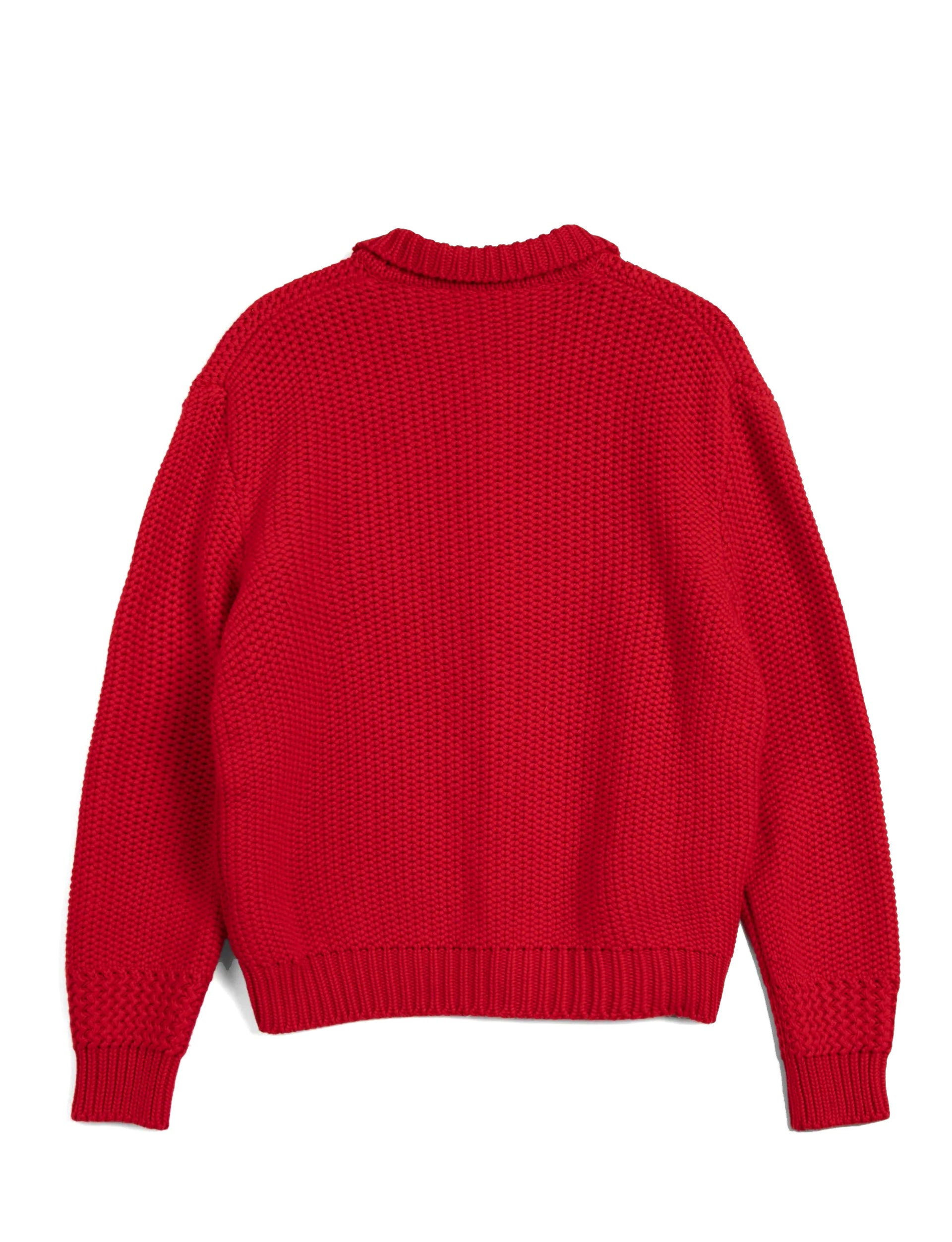 YMC Rat Pack Cardigan Red