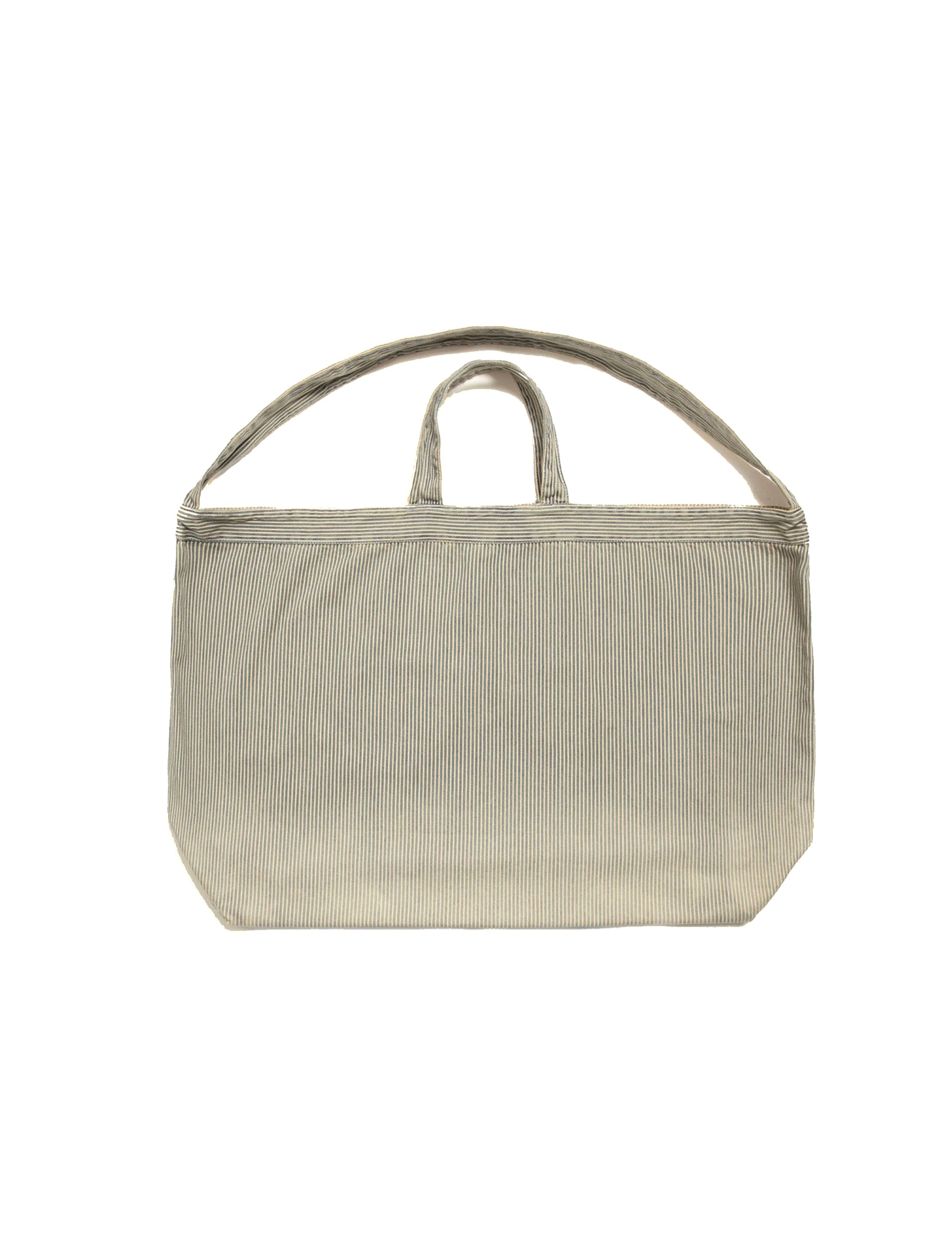 YMC TOTE BAG NAVY-BROWN