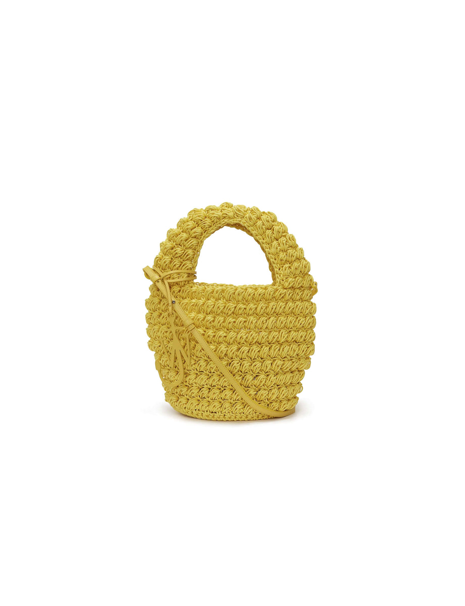 JW ANDERSON POPCORN BASKET YELLOW - minishopmadrid