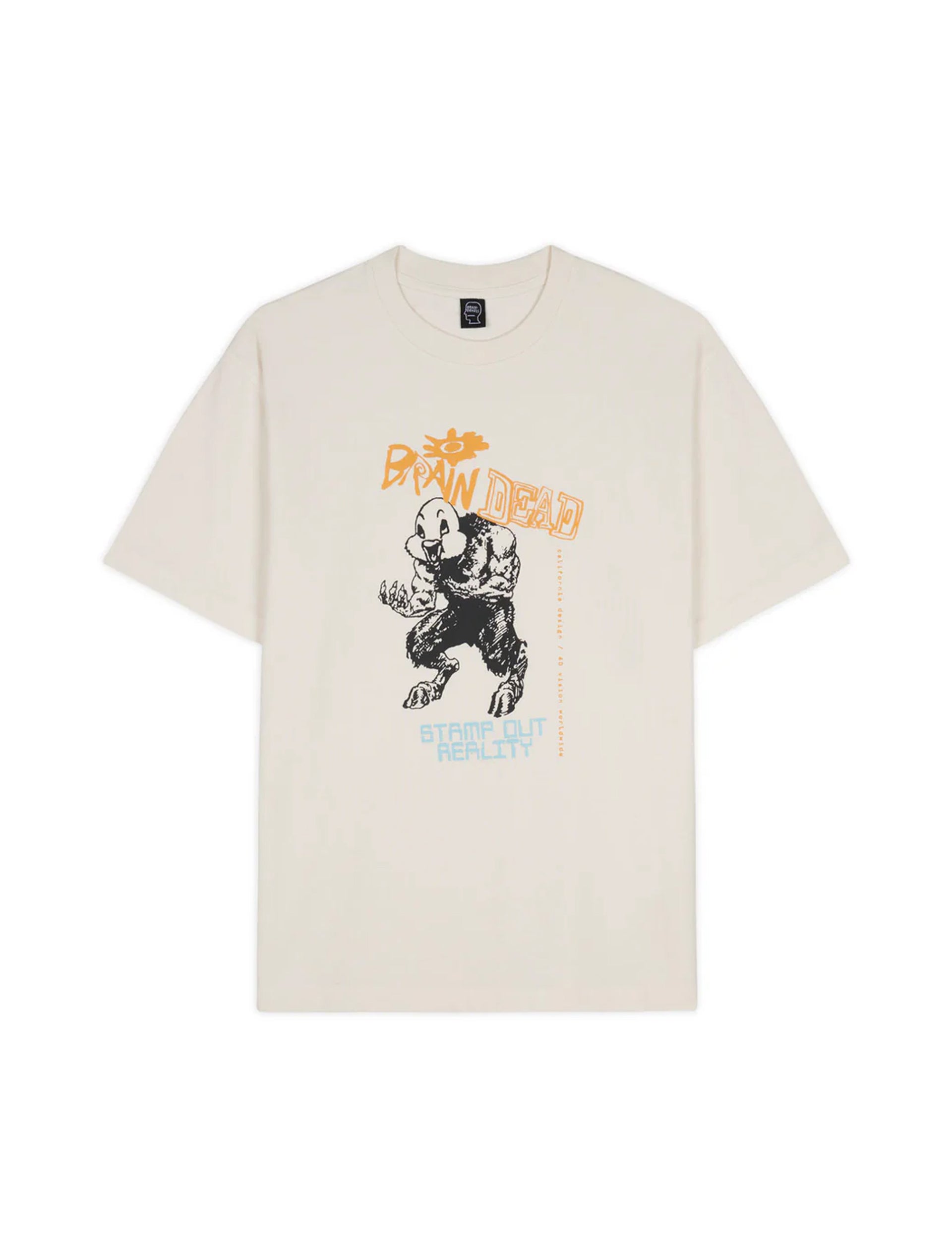 BRAIN DEAD DUCK BEAST T-SHIRT - NATURAL