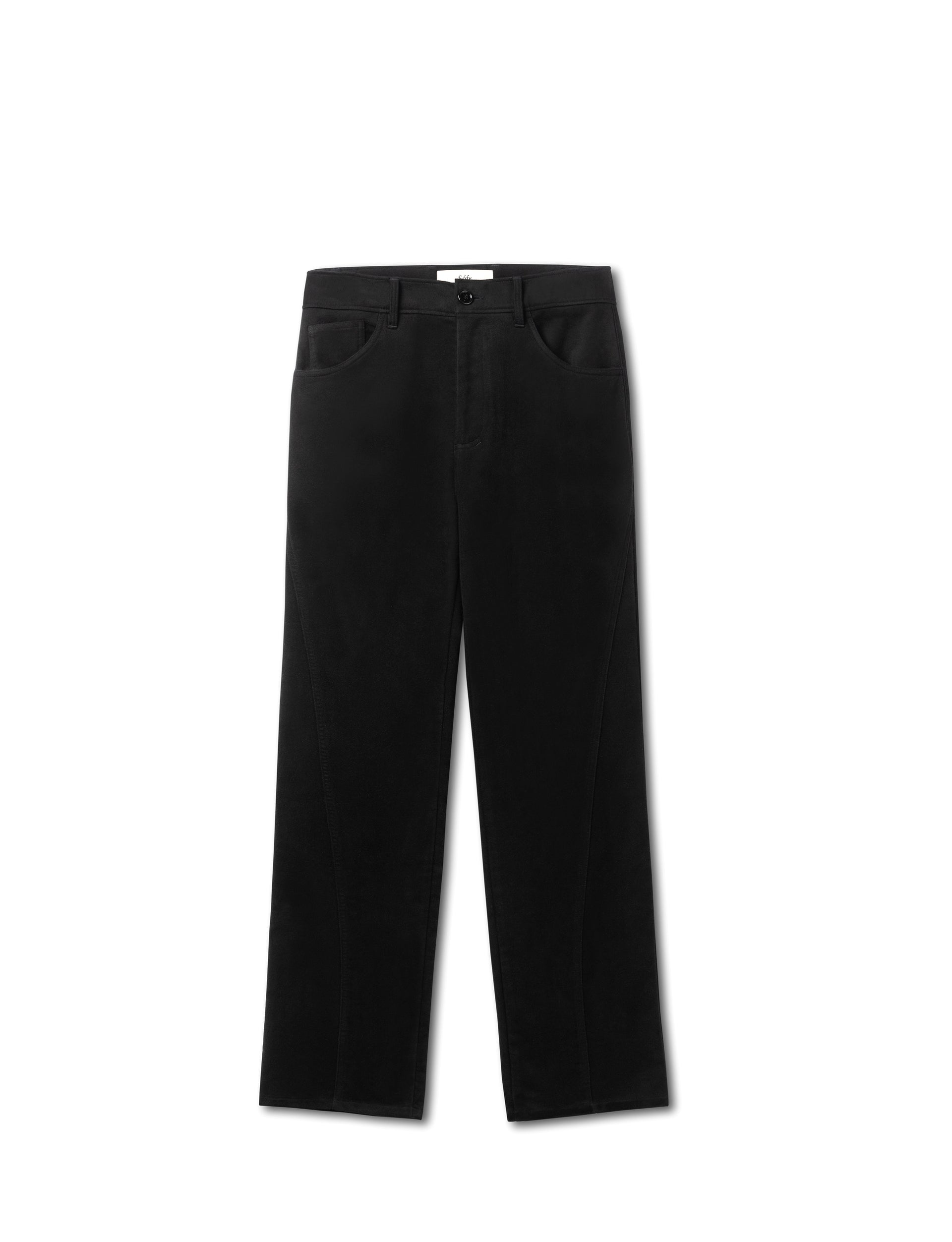 SÉFR SANTANA TROUSER BLACK VELOUR