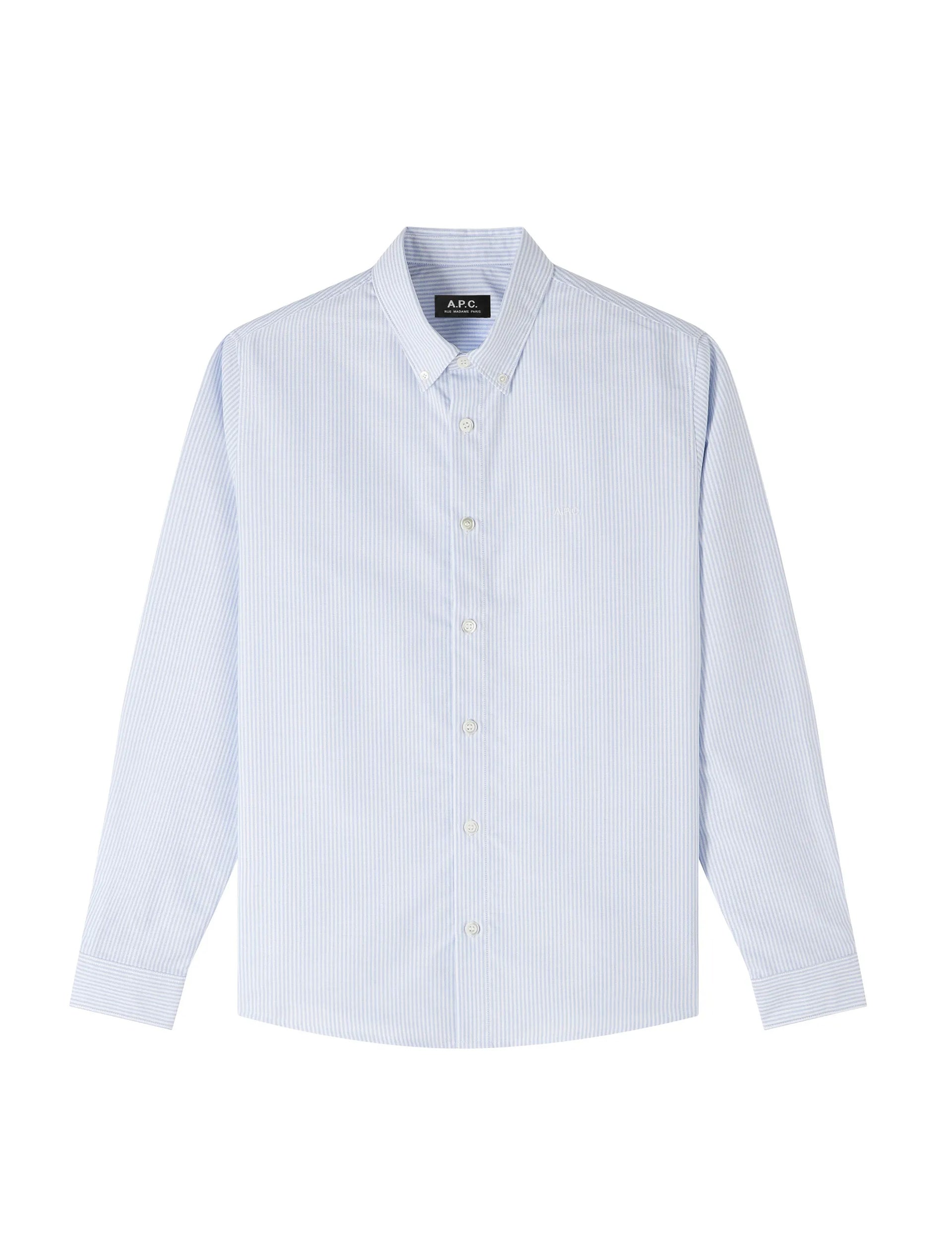 A.P.C. CHEMISE GREG BLUE