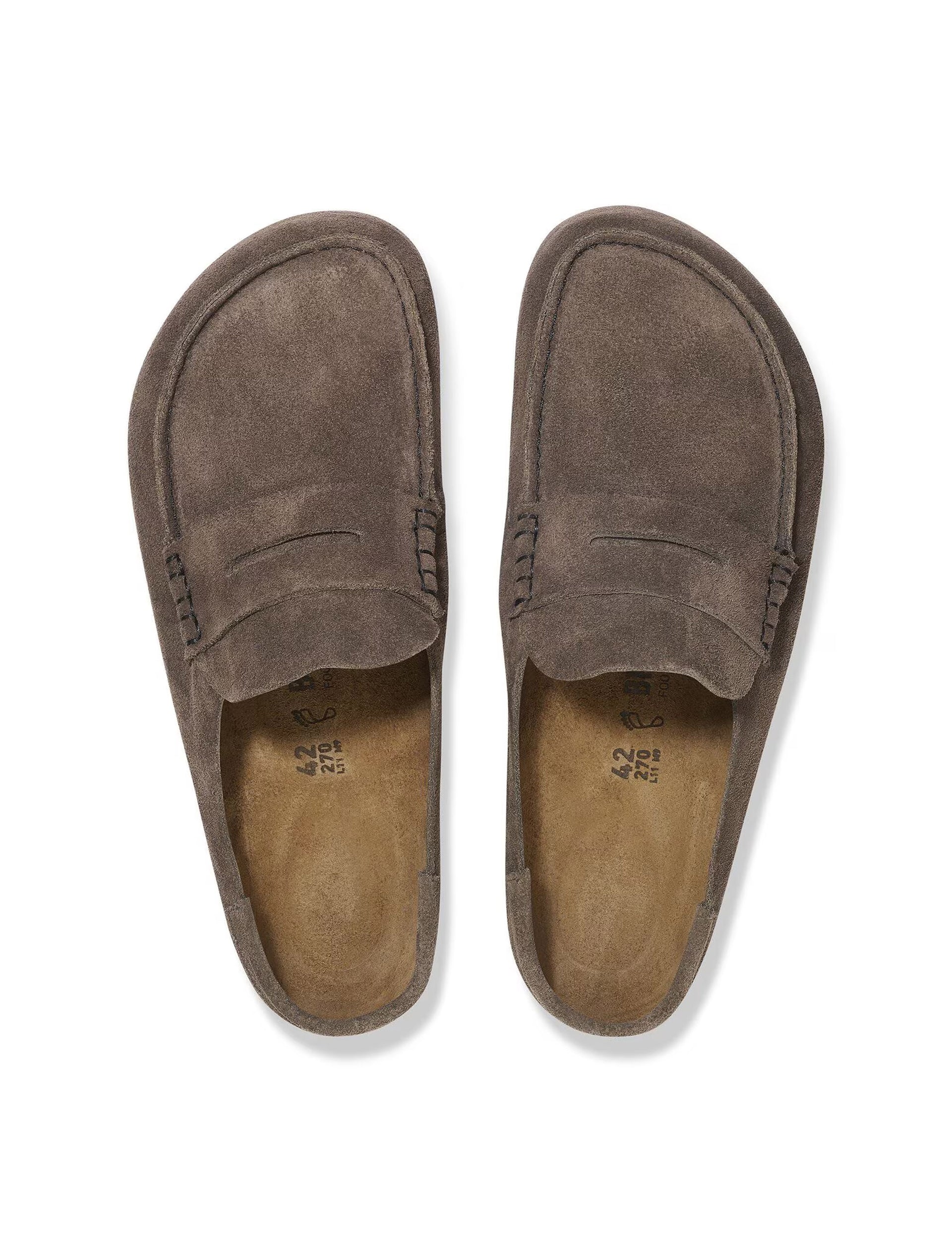 BIRKENSTOCK Naples Wrapped Suede Leather - Concrete Gray