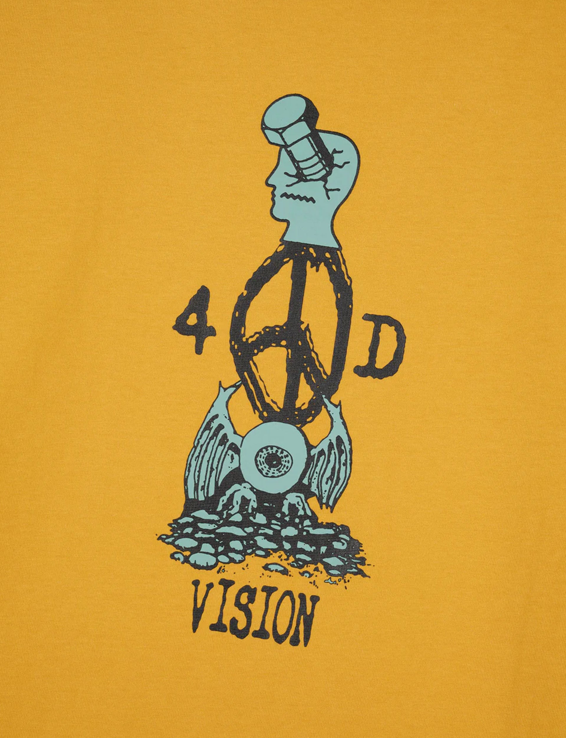 BRAIN DEAD 4D VISION TOTEM T-SHIRT - SAND