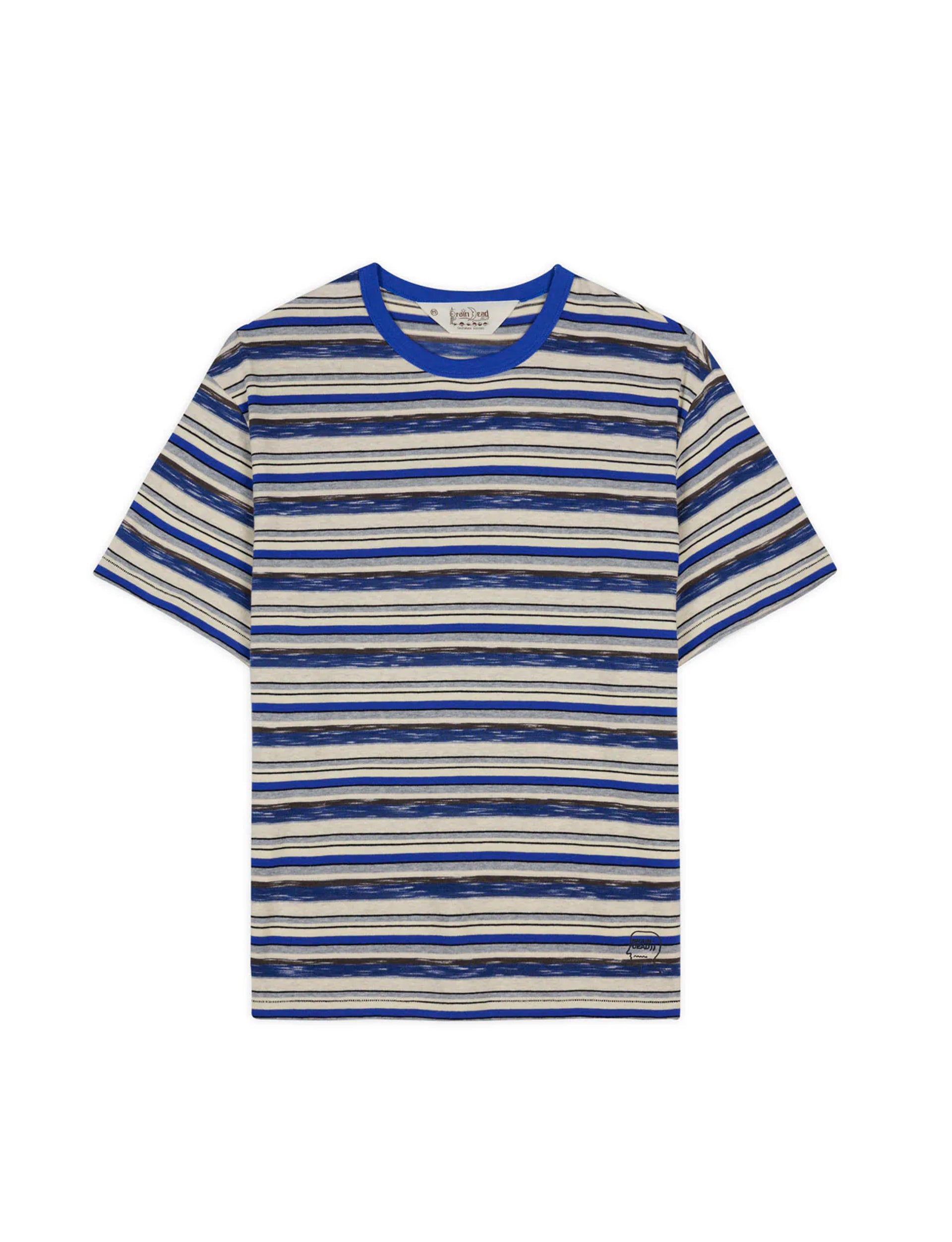 BRAIN DEAD Toni Stripe T-shirt - Blue Multi