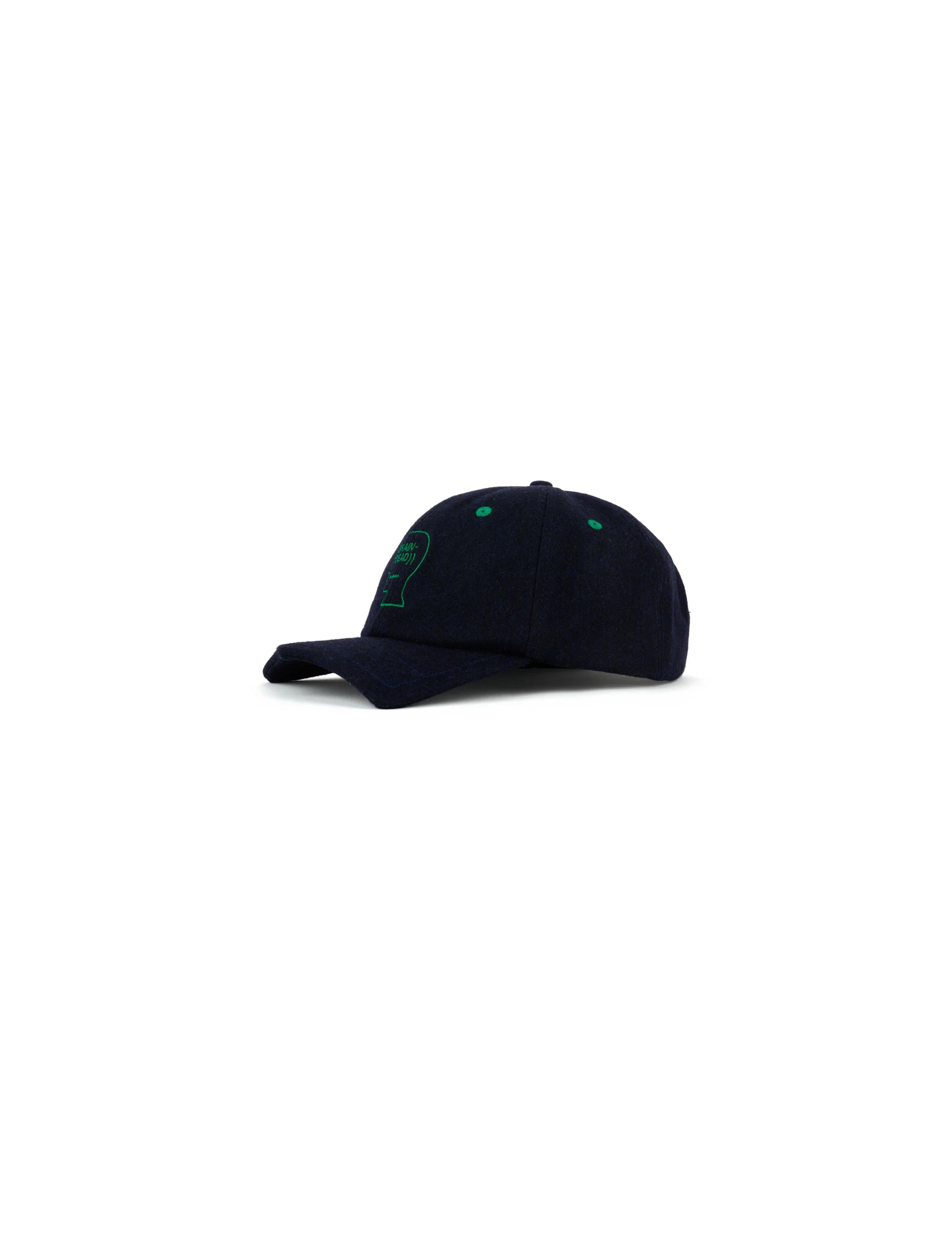 Brain Dead Batwing Logohead Flannel Hat - Navy