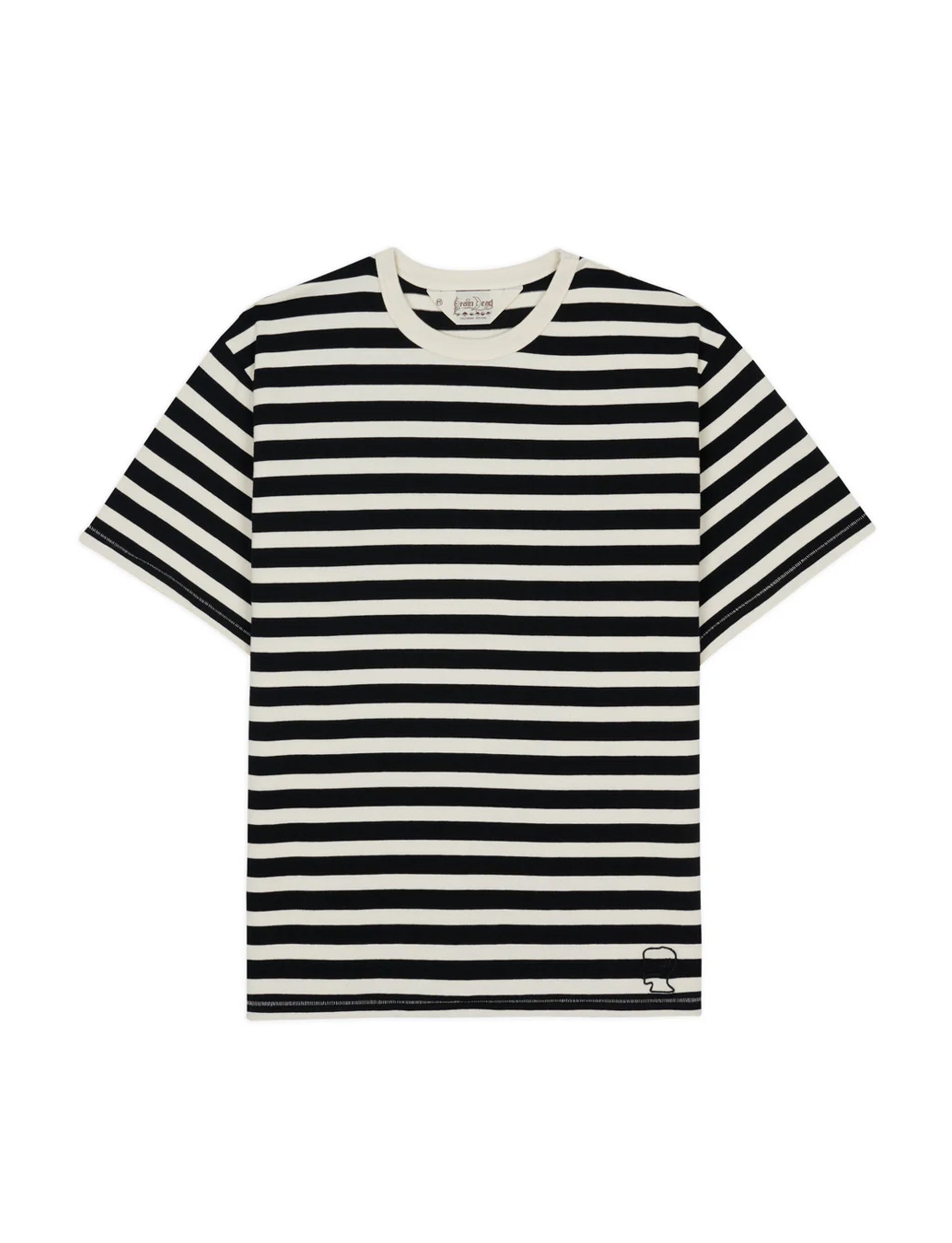 Brain Dead HEAVYWEIGHT STRIPE T-SHIRT Black