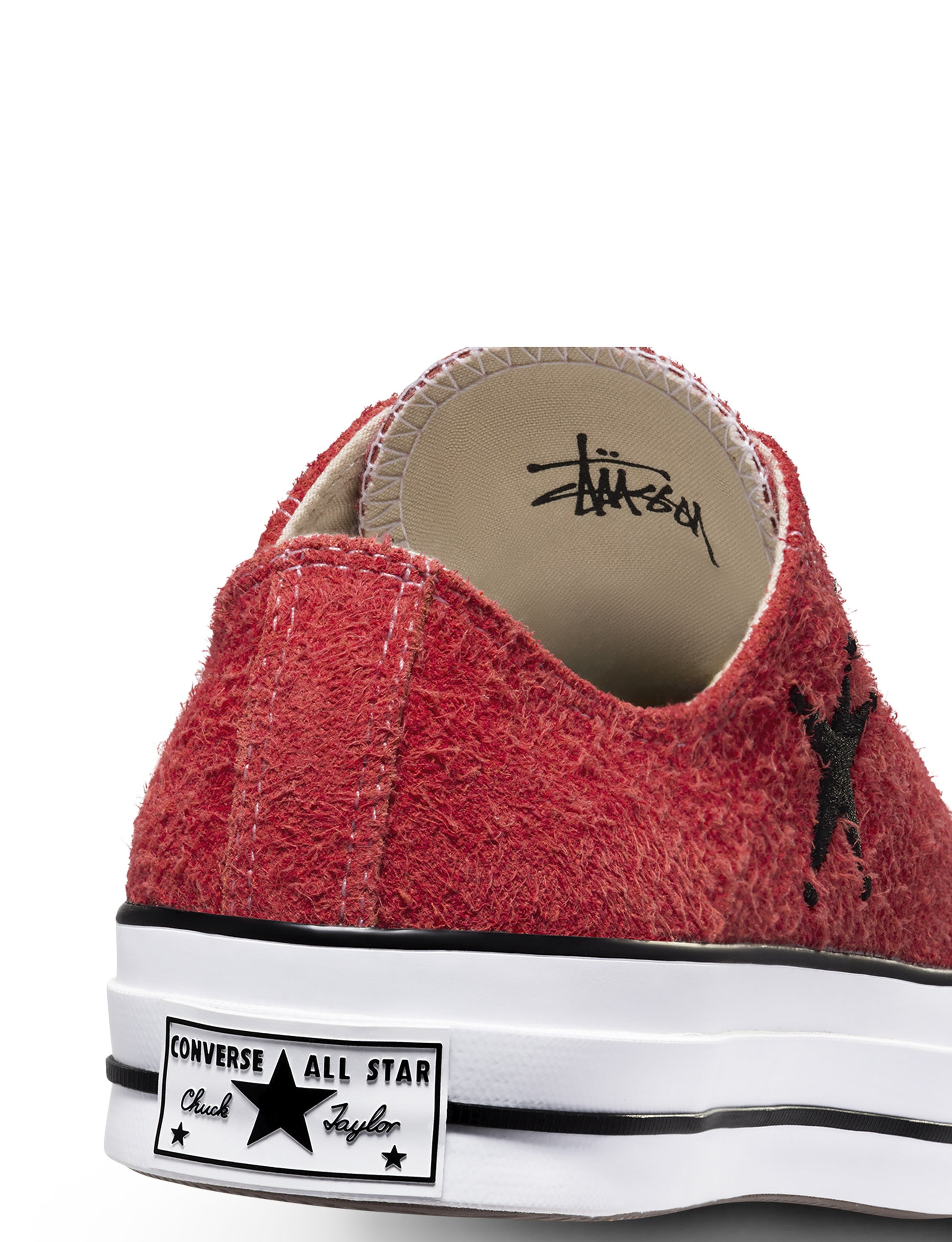 CONVERSE x STÜSSY: SUEDE CHUCK 70 LOW RED