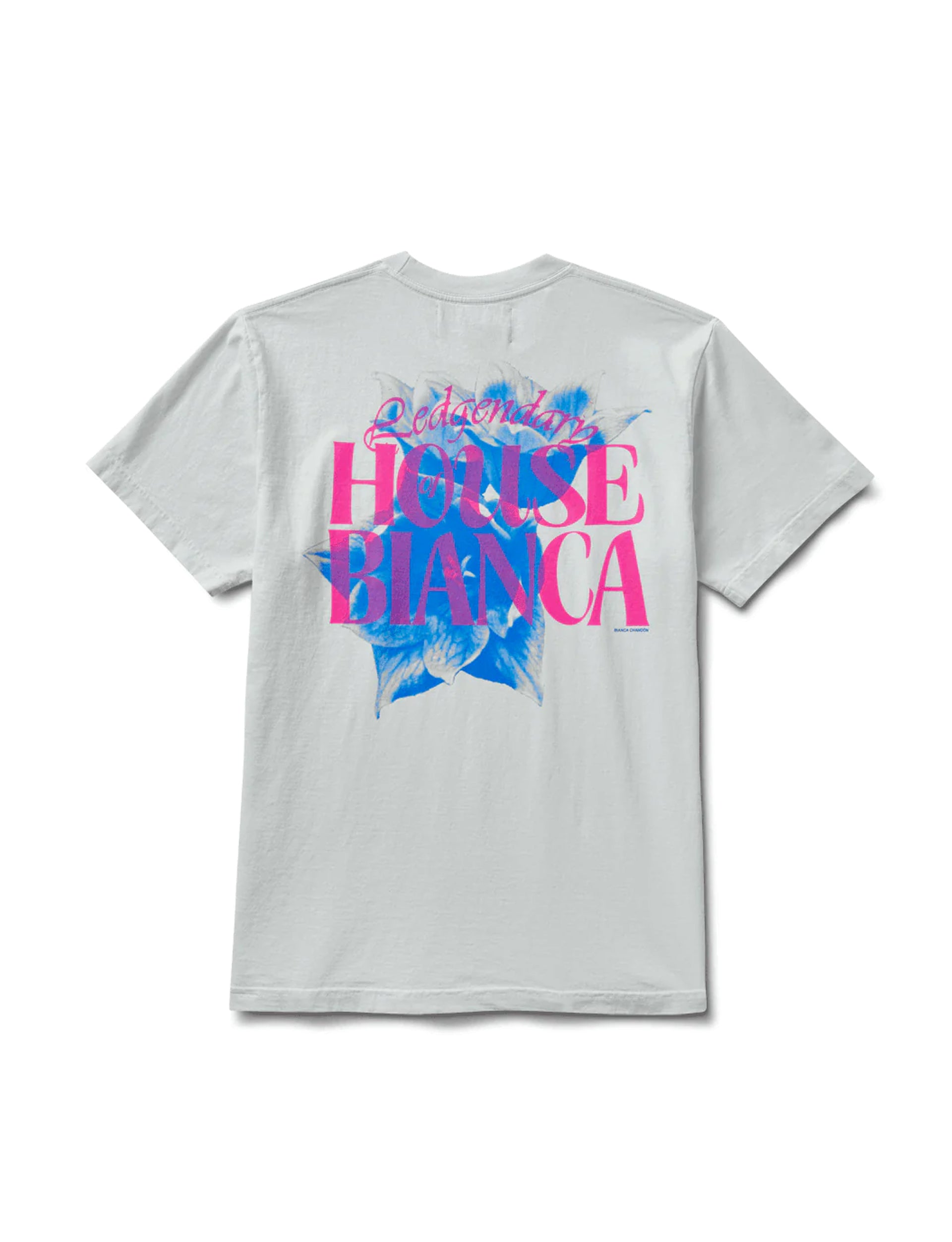 BIANCA CHANDÔN HOUSE OF BIANCA FLORAL T-SHIRT - PALE BLUE