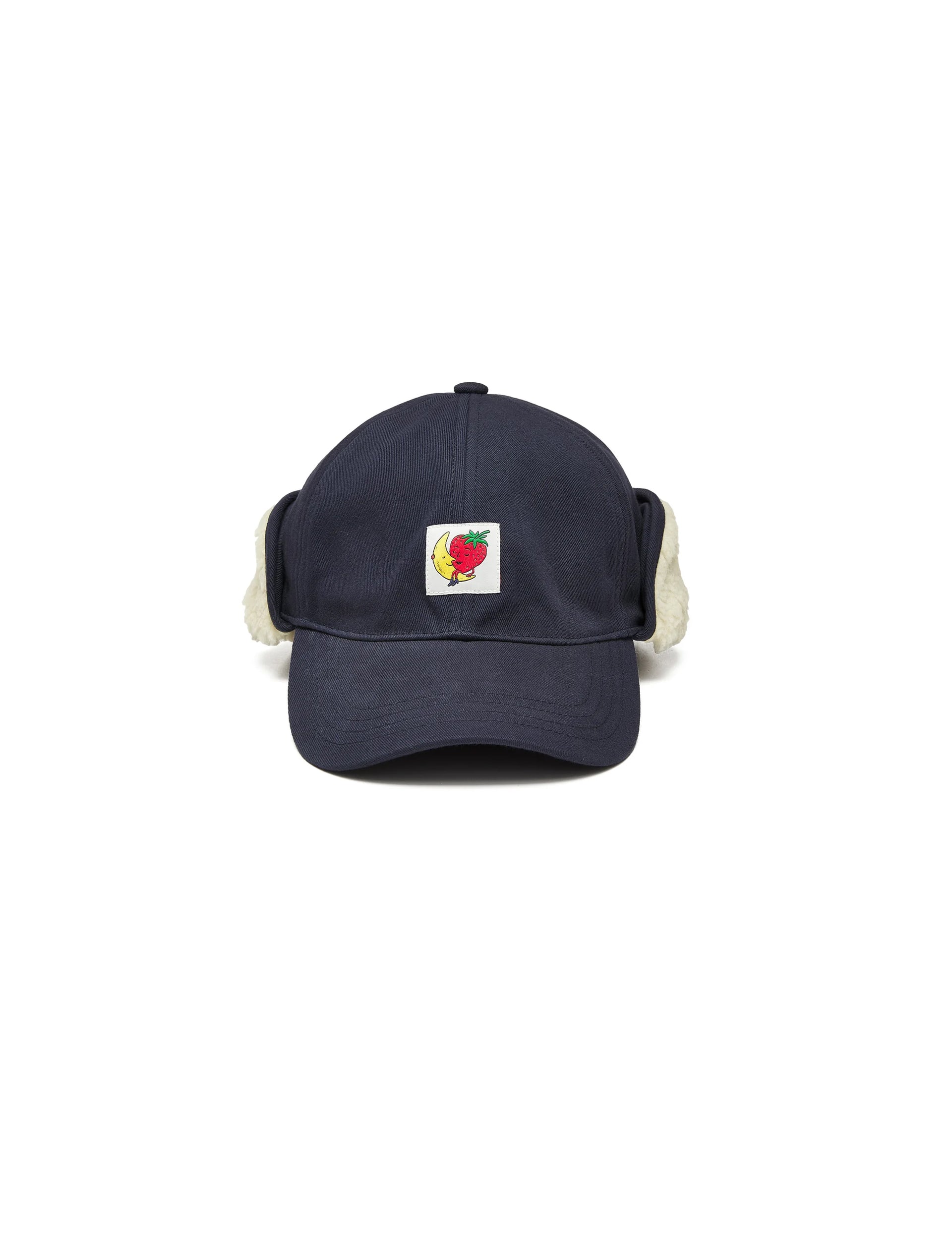 SKY HIGH FARM LOGO LABEL CAP WOVEN NAVY