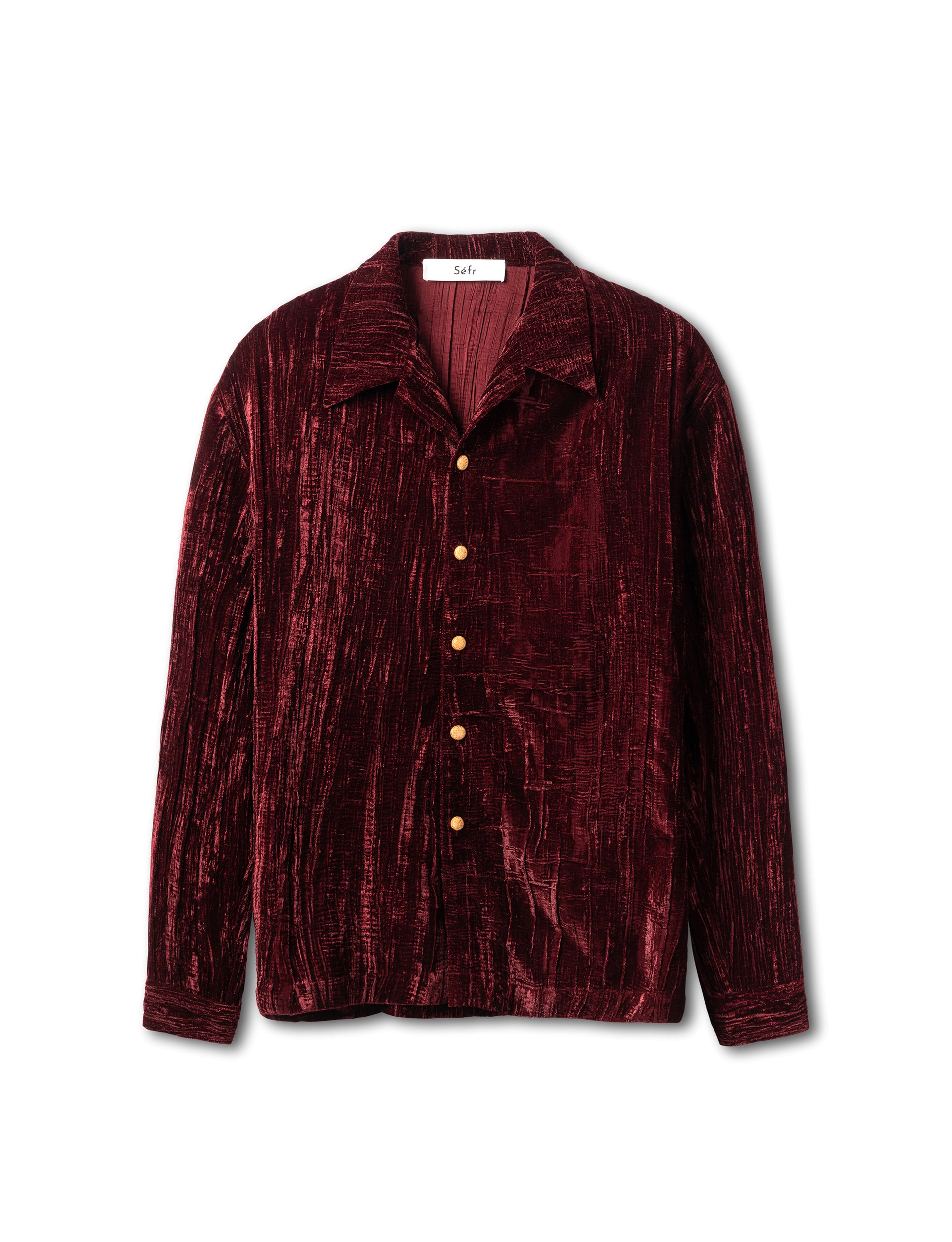 SÉFR LOU SHIRT RED VELVET