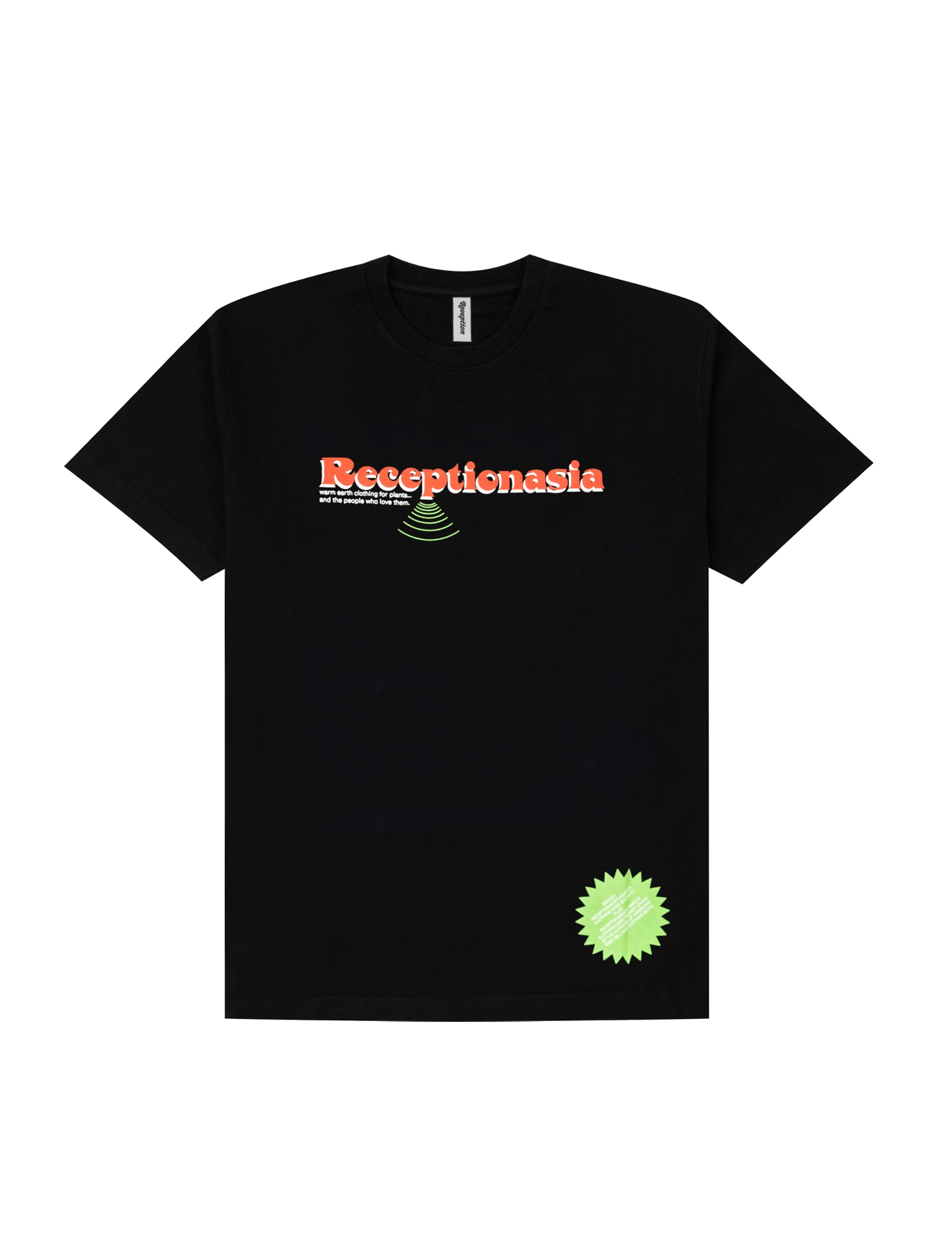 RECEPTION CLOTHING SS TEE RECEPTIONASIA COTTON SINGLE JERSEY BLACK